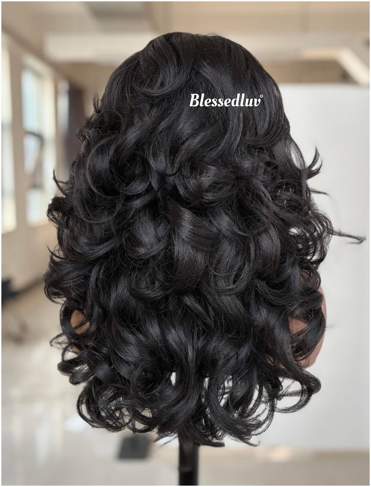 Chika – Textured No Lace Wig Premium Human Hair Blend Wig-Wig-Blessedluv.com-Brazilianweave.com