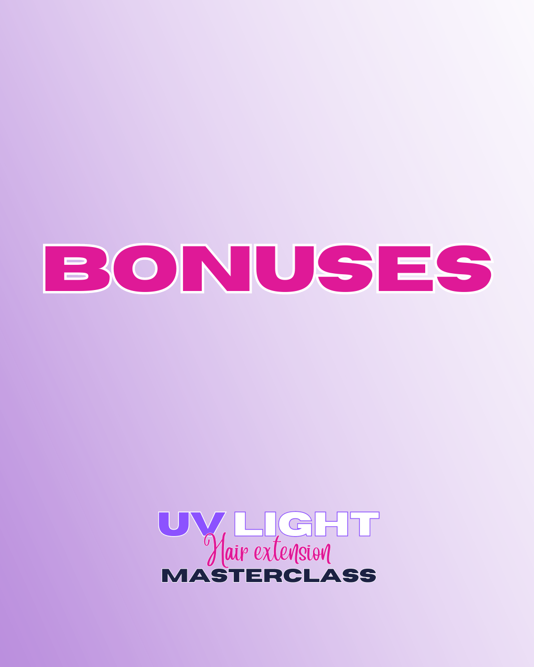 UV Light Hair Extension Masterclass Training Online Course-Online Course-Blessedluv.com-Brazilianweave.com