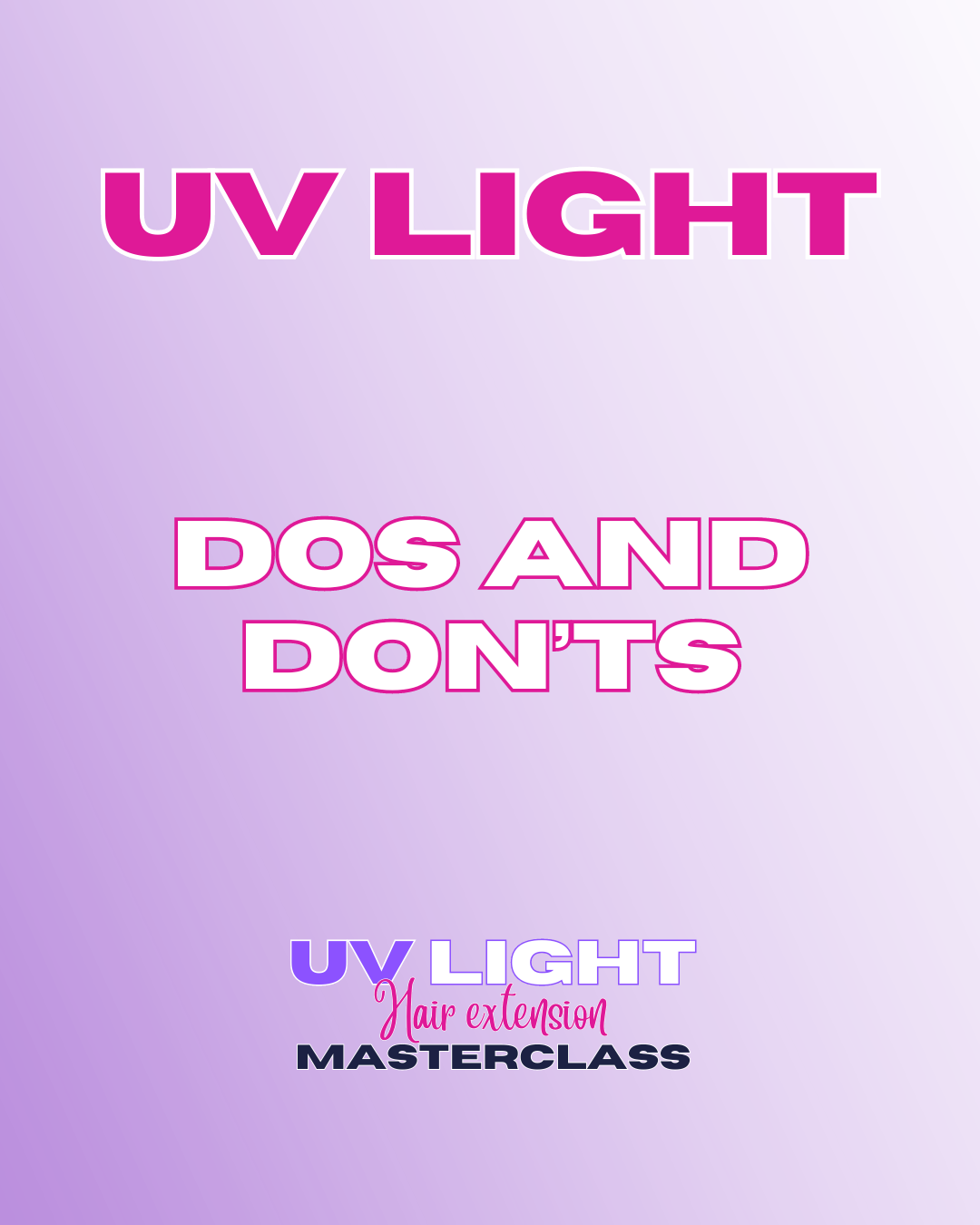 UV Light Hair Extension Masterclass Training Online Course-Online Course-Blessedluv.com-Brazilianweave.com