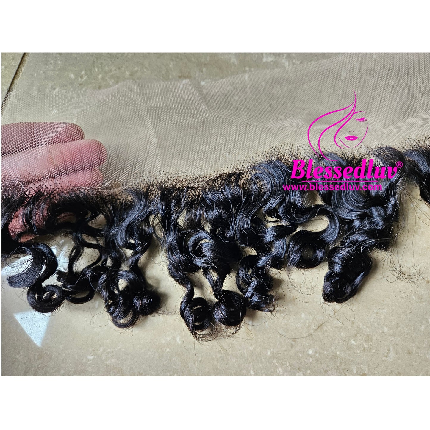 13x1 HD Swiss Lace Strip Baby Hair- Curly-Wigs-www.blessedluv.com-Brazilianweave.com