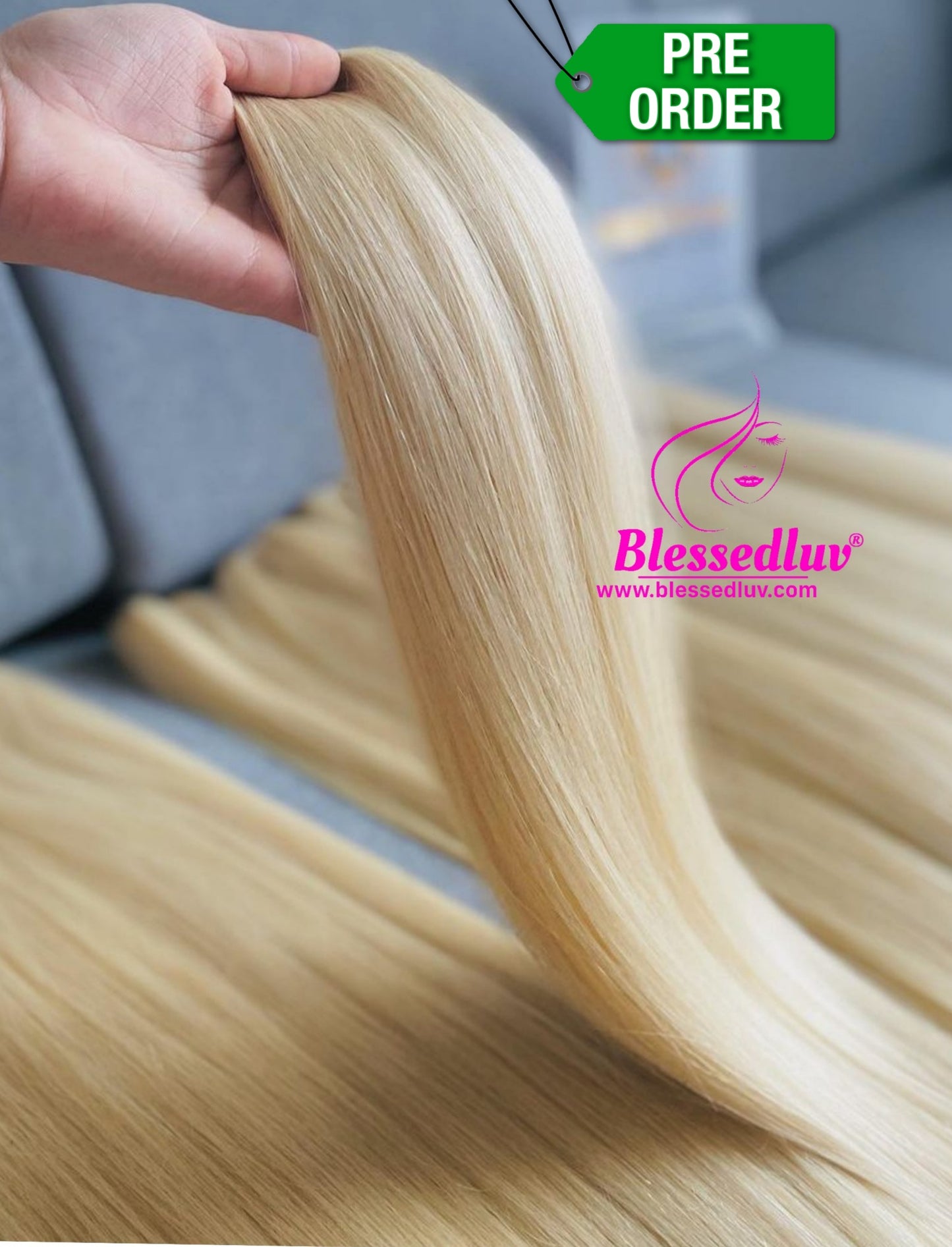 Luxury Blonde Bone Straight Super Double Drwan - 5 Years+-Blessedluv.com-Brazilianweave.com
