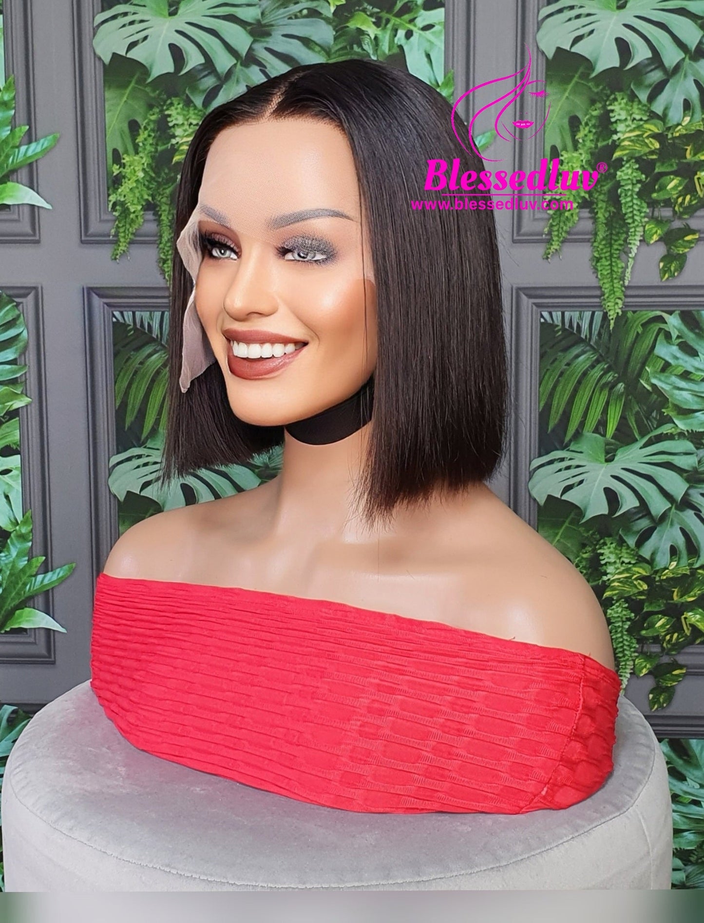 Channi - Blunt Cut Bob Lace Wig-Wigs-www.blessedluv.com-Brazilianweave.com