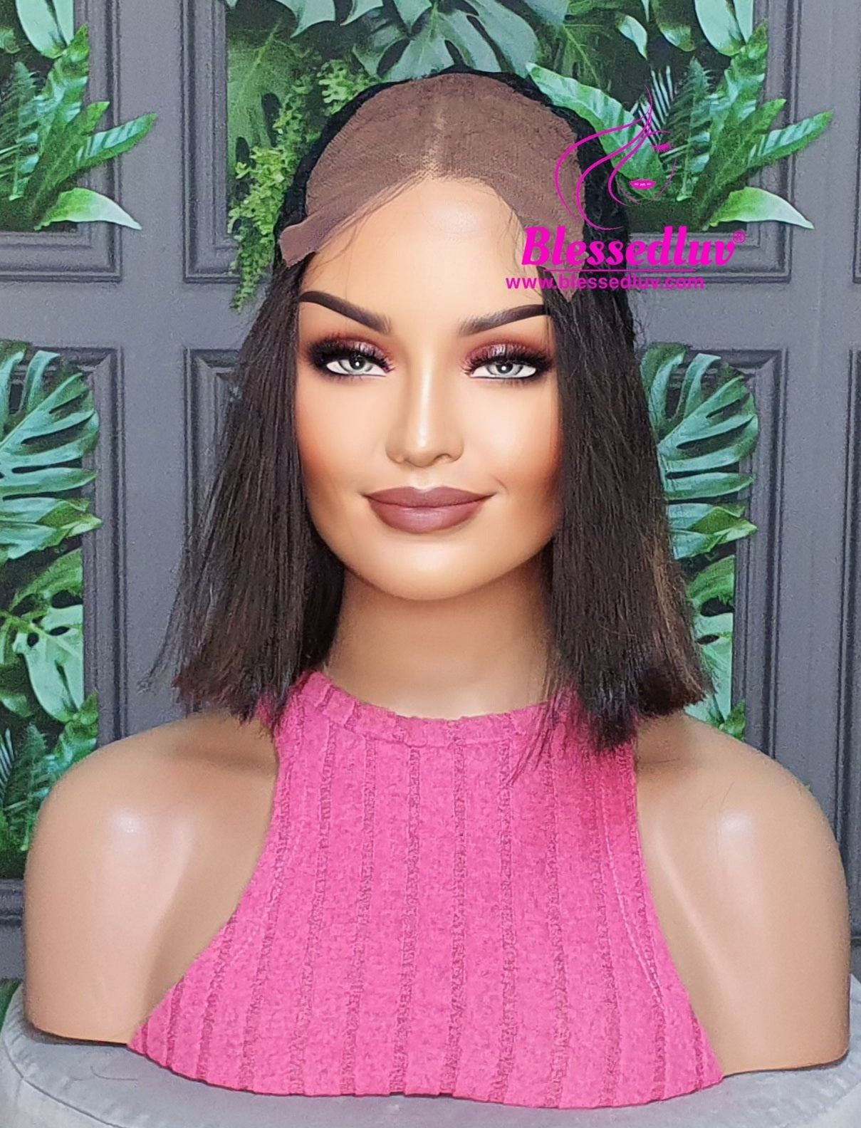 Ebony - Ombre Lace Closure Bob Wig-www.brazilianweave.com-Brazilianweave.com