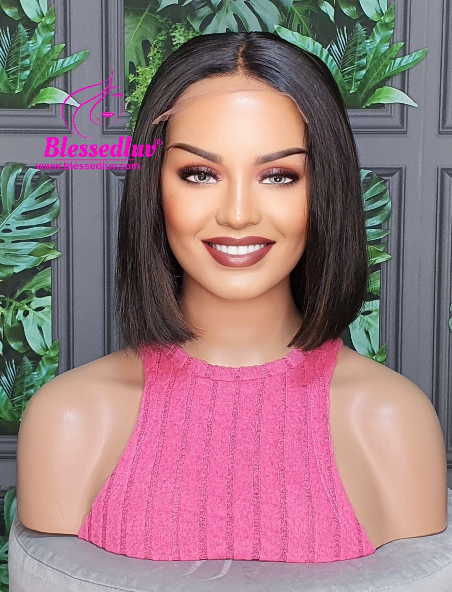 Ebony - Ombre Lace Closure Bob Wig-www.brazilianweave.com-Brazilianweave.com