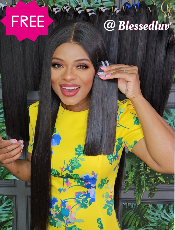 FREE Luxury Silky Straight Hair 50g SOLD OUT, Get on the Waiting List!-Hair Extensions-Blessedluv.com-Brazilianweave.com