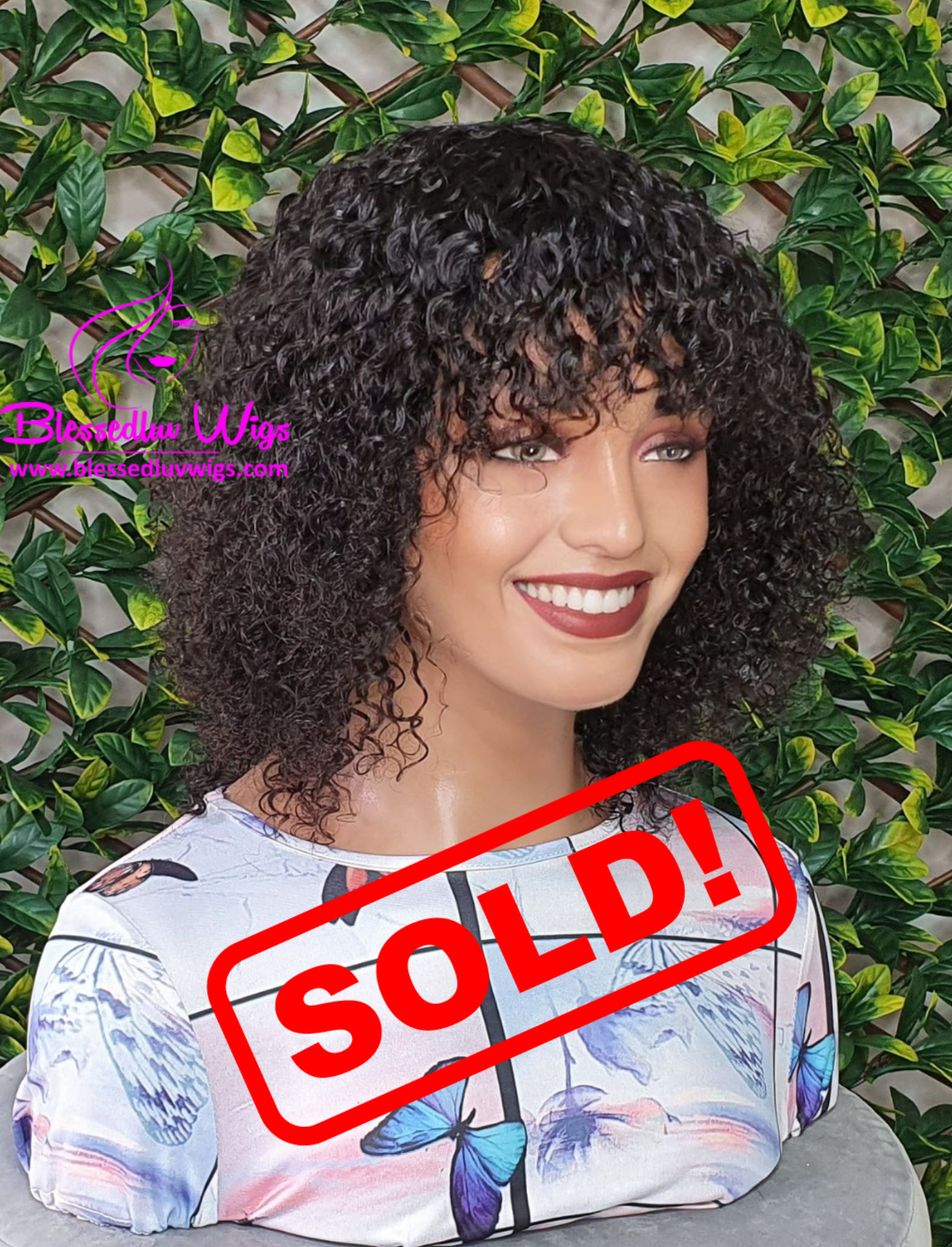 Clara - Brazilian Curly Fringe Machine Mono Wig-Wigs-www.blessedluv.com-Brazilianweave.com