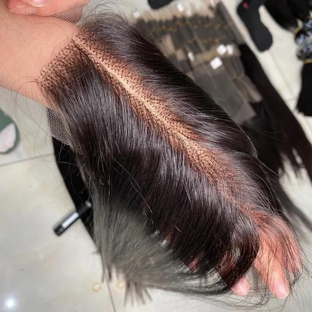 Lace Closure 10 inch & 4 Bundles Bone Straight Hair-WIG-Blessedluv.com-Brazilianweave.com