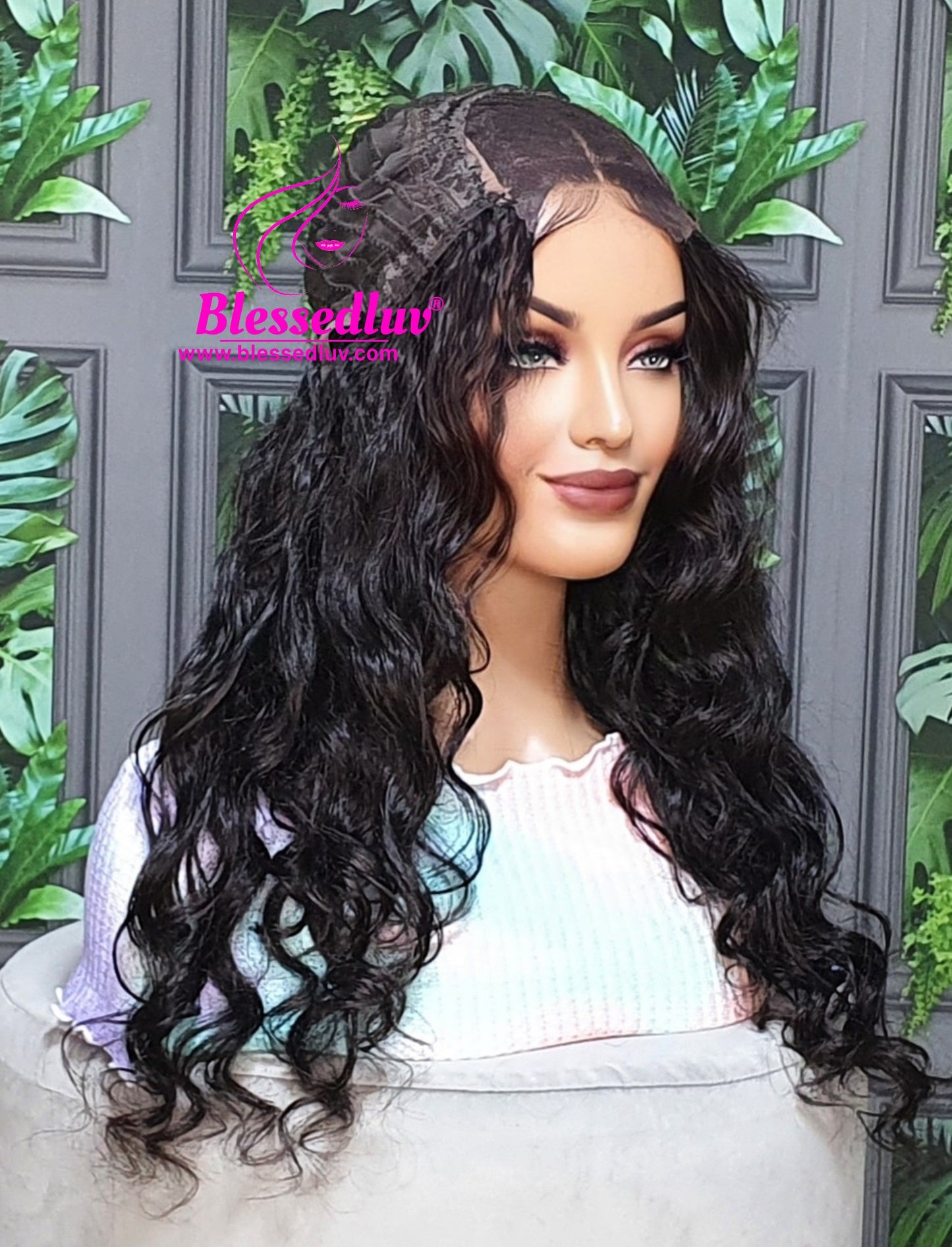 Oliva - Curly Closure Wig Brazilian Hair-Wigs-www.blessedluv.com-Brazilianweave.com