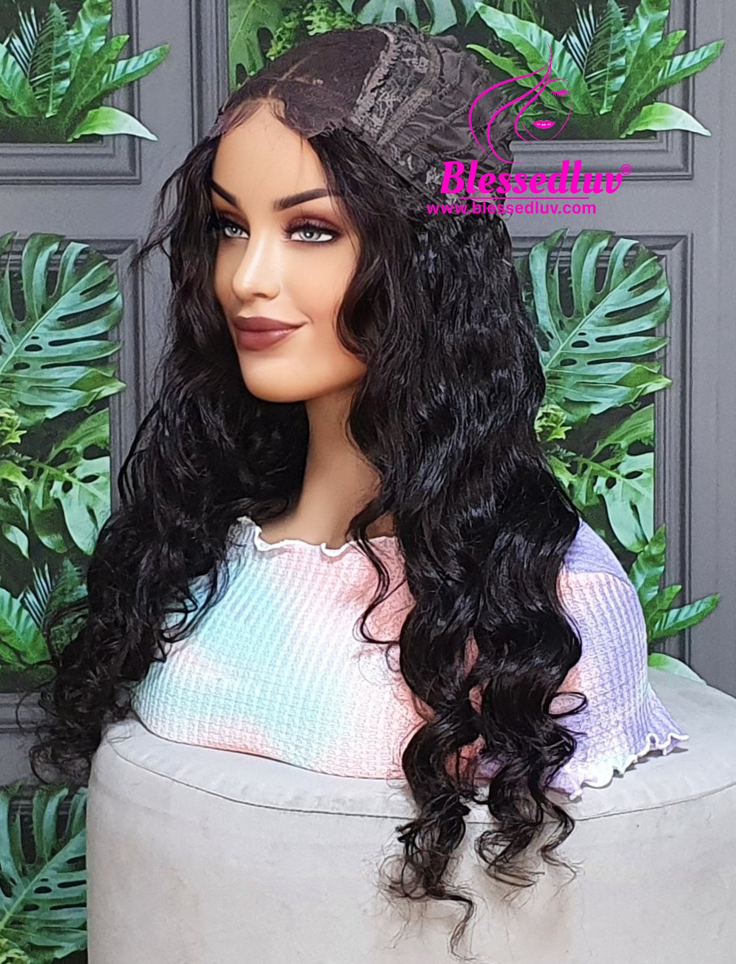 Oliva - Curly Closure Wig Brazilian Hair-Wigs-www.blessedluv.com-Brazilianweave.com