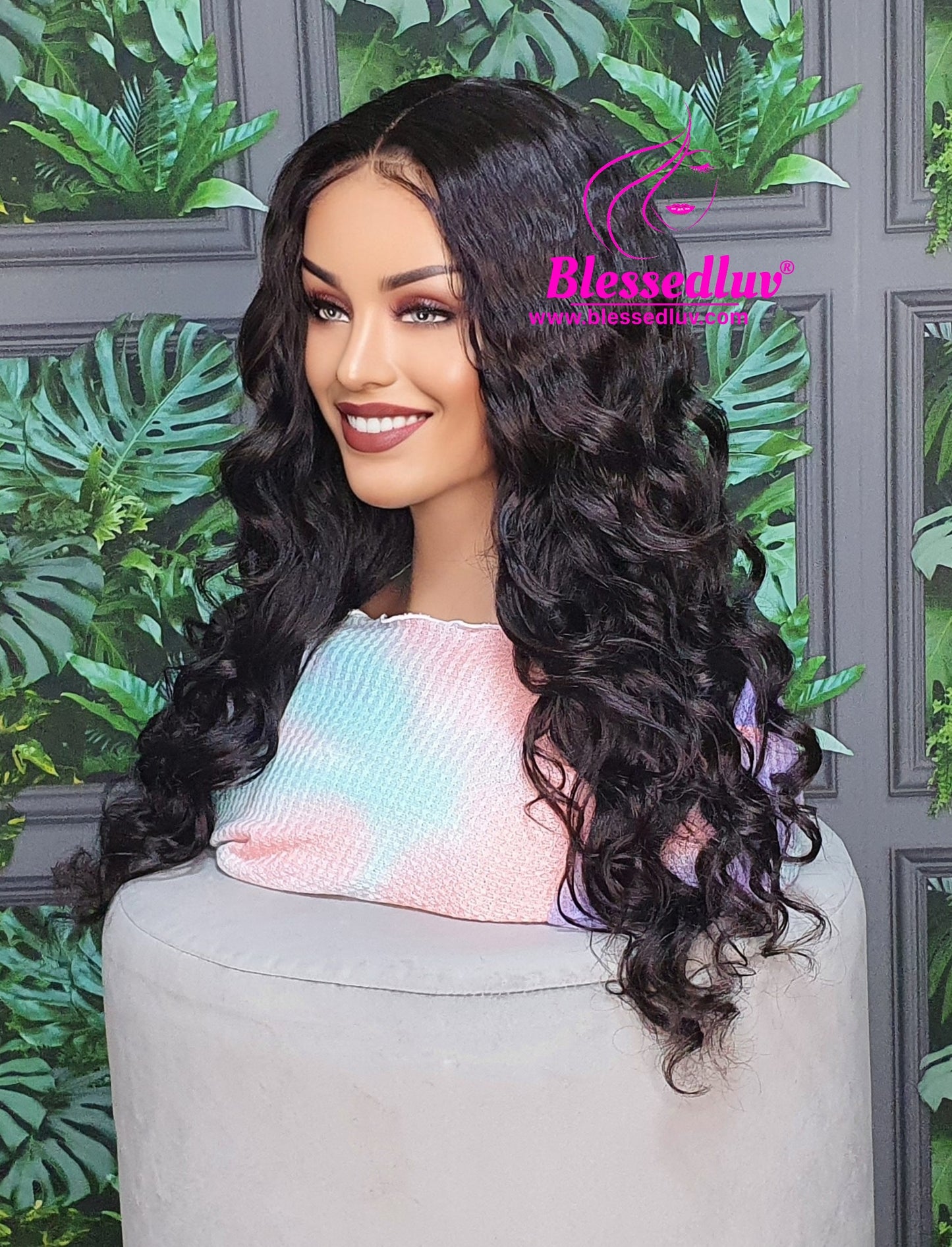 Oliva - Curly Closure Wig Brazilian Hair-Wigs-www.blessedluv.com-Brazilianweave.com