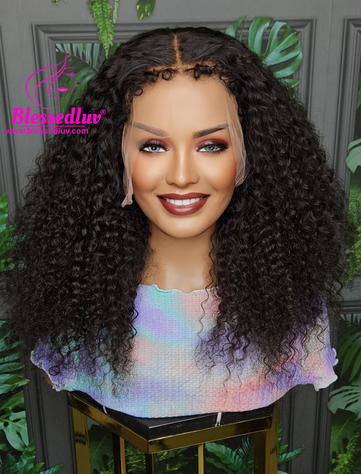 Lily - Glueless 13x6 Natural Curls Frontal Wig - SALE-Wigs-www.blessedluv.com-Brazilianweave.com