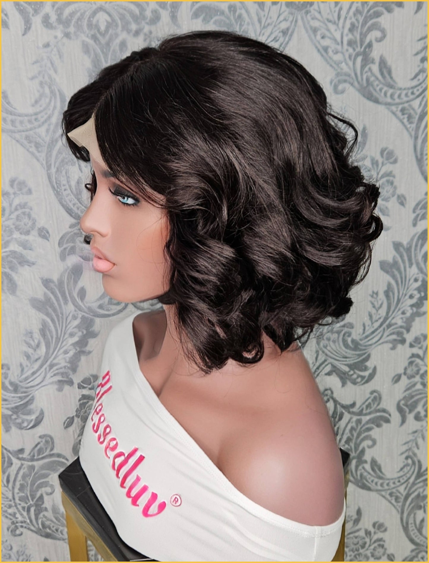 Binta - 250% Density Lace Curly Closure Wig-WIG-Blessedluv.com-Brazilianweave.com