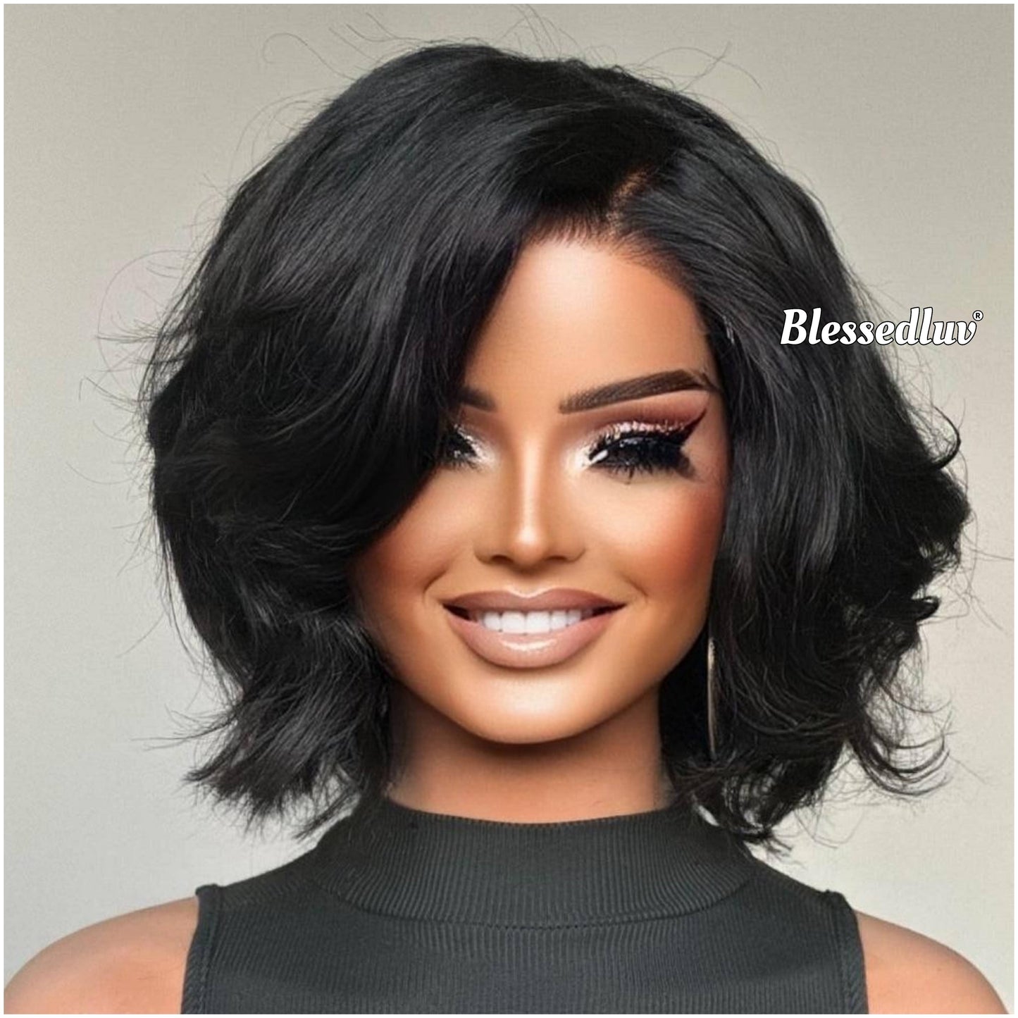 Anne – Layered Bob Glueless HD 5x5 Closure Lace Wig, Ready to Wear-Blessedluv.com-Brazilianweave.com