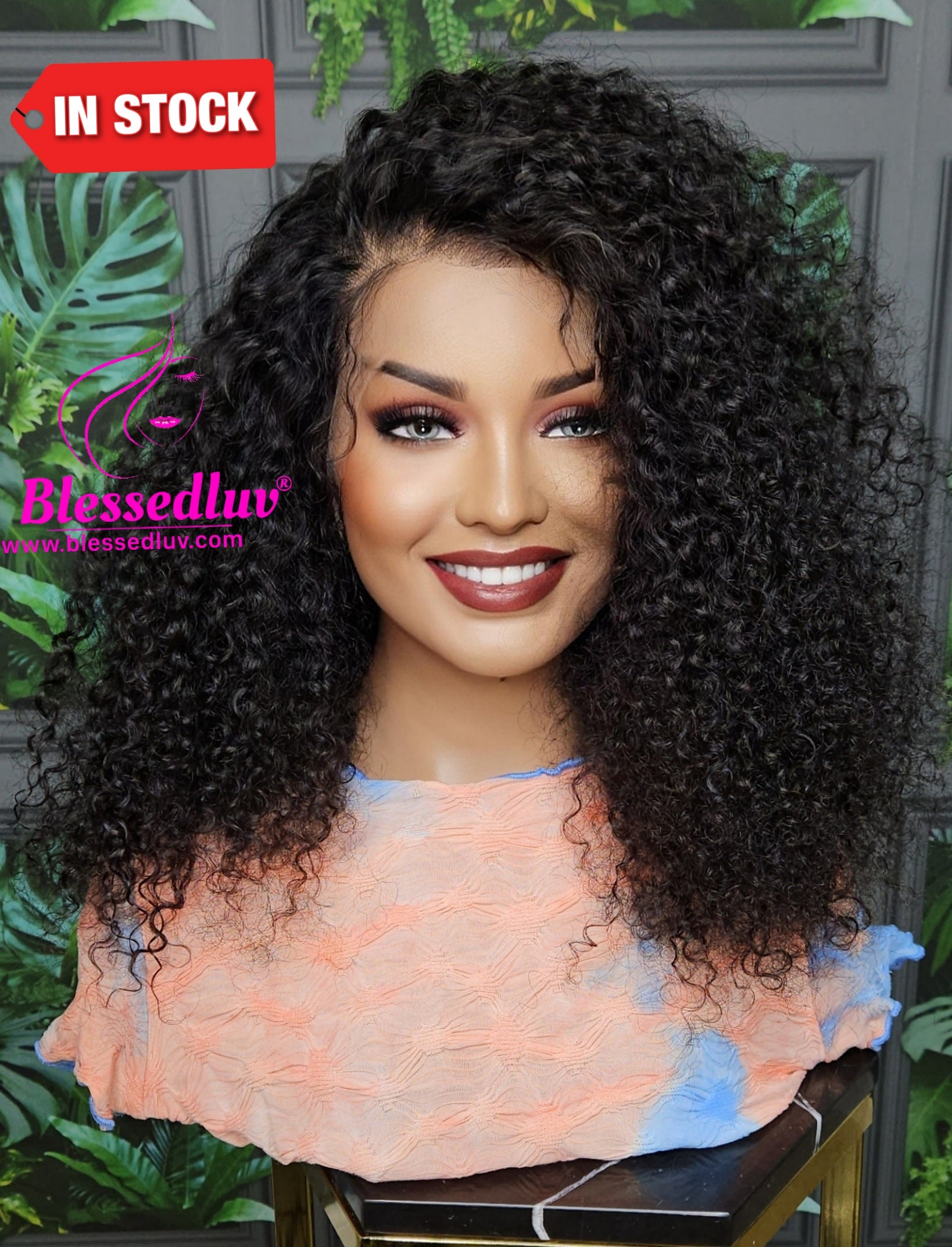 Gabriella 360 Frontal Curly Wig - Affordable Collection - Stock-WIG-Blessedluv.com-Brazilianweave.com
