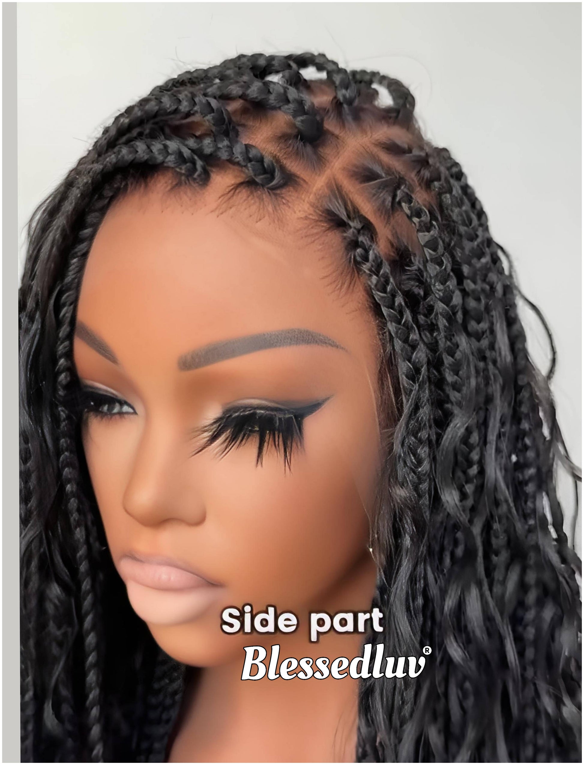 Fola- Boho Knotless Braids Full Lace HD Wig – Adjustable Drawstring Fit-Wig-Blessedluv.com-Brazilianweave.com