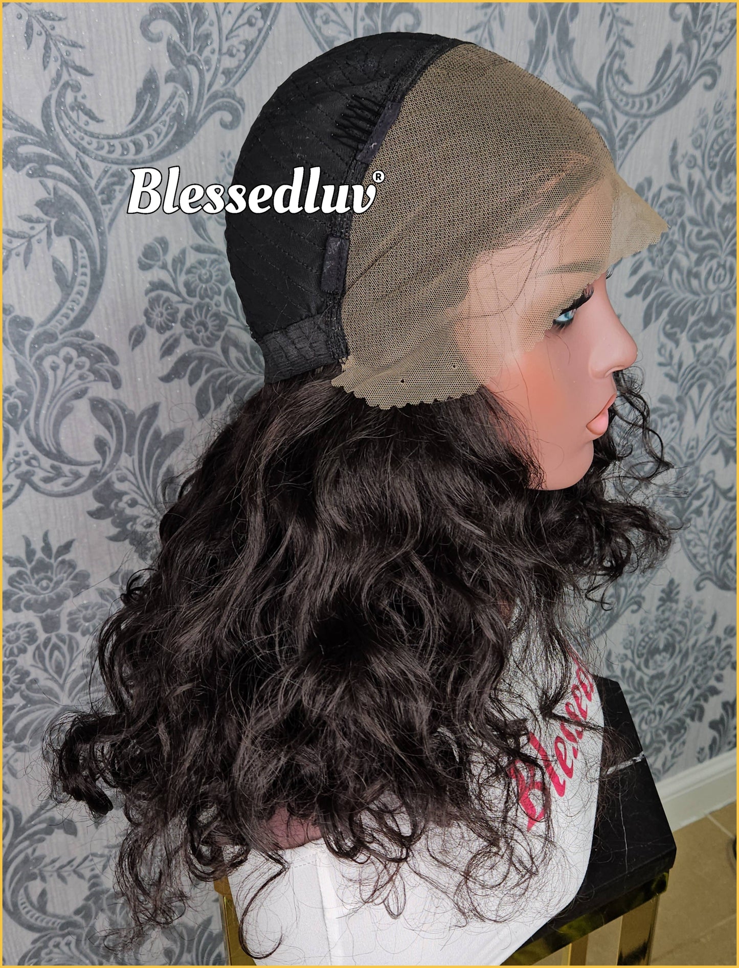 Abi – Yaki Curly Human Blend Synthetic Lace Wig-Wig-Blessedluv.com-Brazilianweave.com
