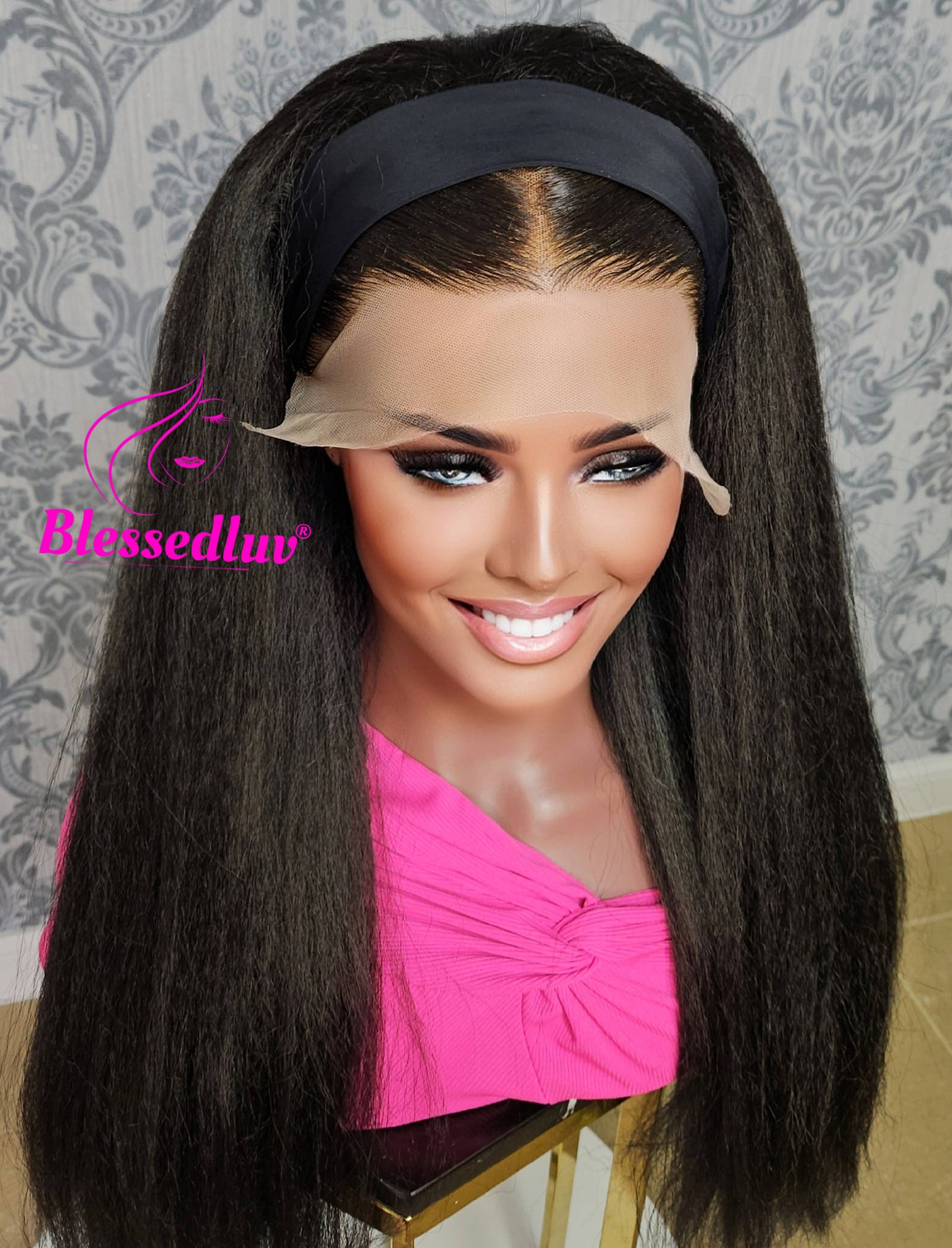 3-in-1 Wig Yaki & Glueless Frontal- Wear & Go-Blessedluv.com-Brazilianweave.com