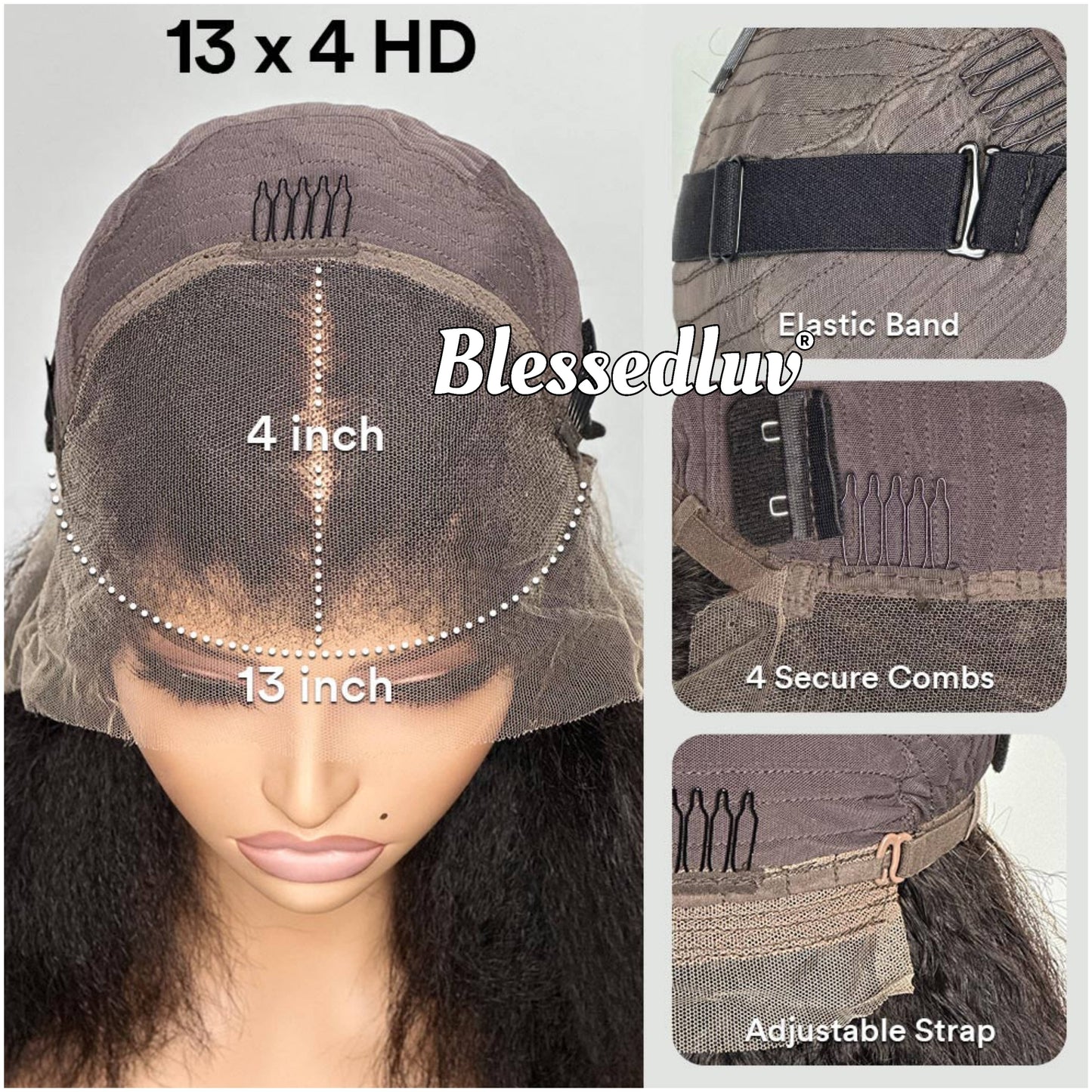 Chelsea – Glueless Layered HD 13x4 Frontal Lace Wig in Golden Ombré, Ready to Wear-Blessedluv.com-Brazilianweave.com