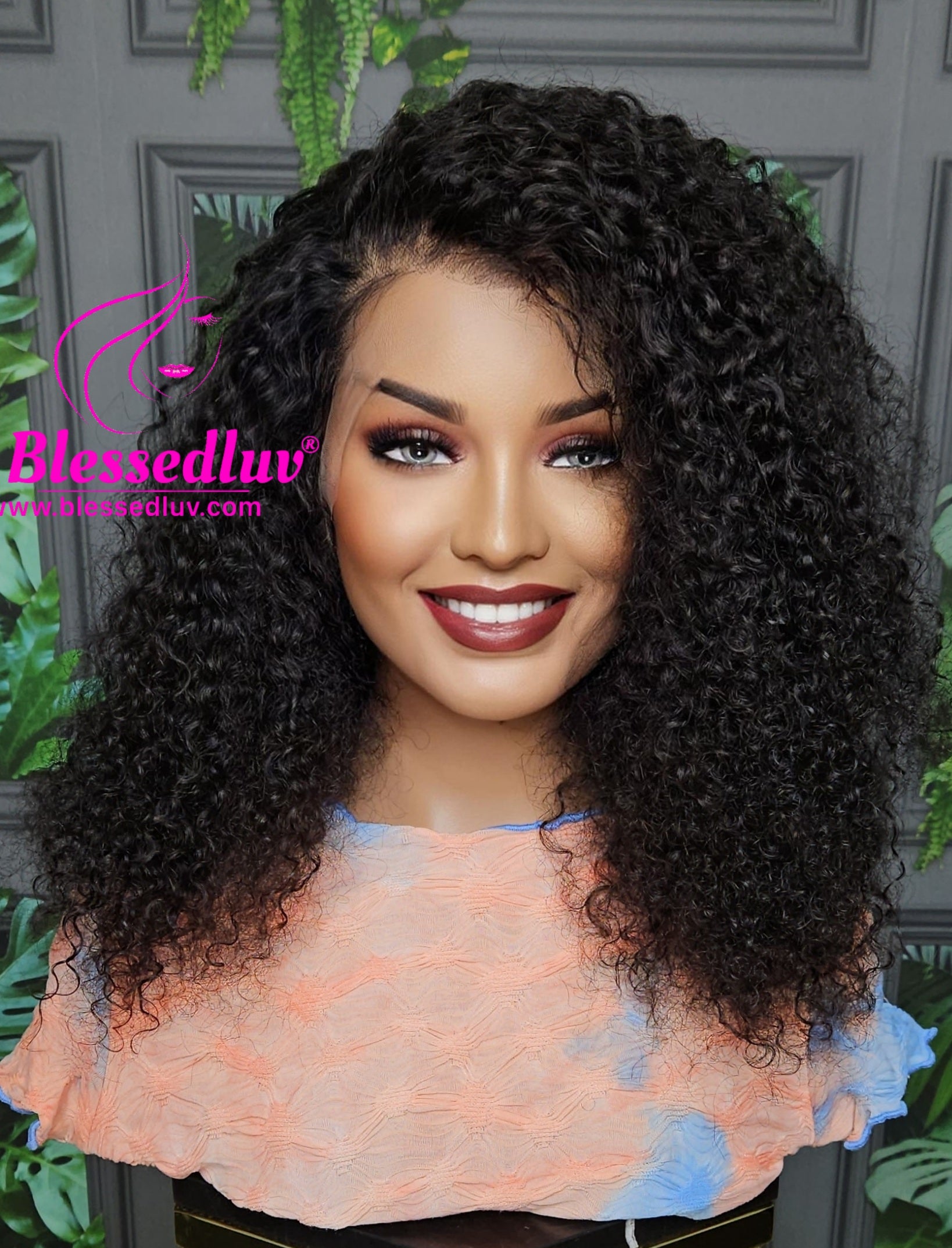 Gabriella 360 Frontal Curly Wig - Affordable Collection - Stock-WIG-Blessedluv.com-Brazilianweave.com