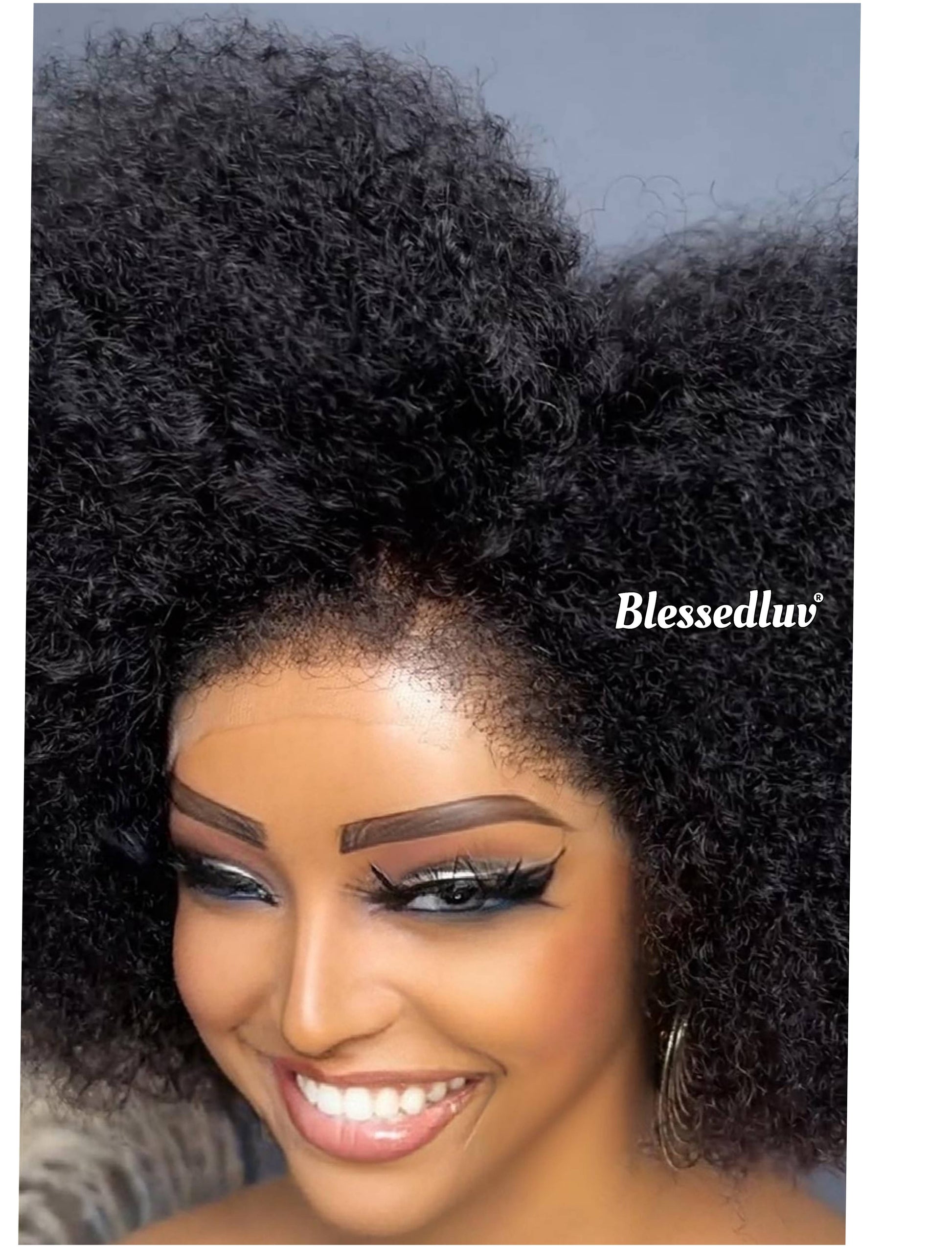 African Queen - 4c Texture Ventilated Kinky Wig-Blessedluv.com-Brazilianweave.com