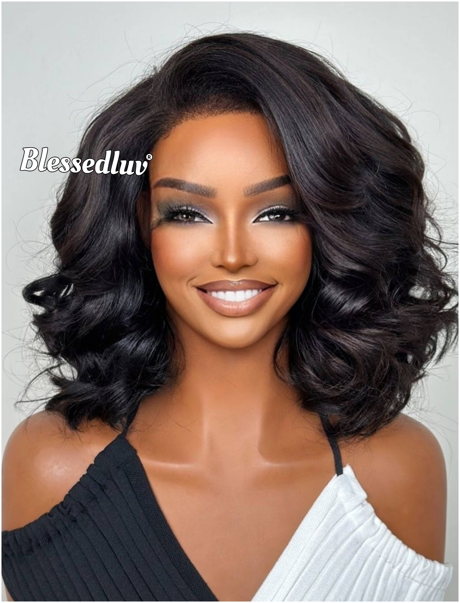 Sharon - 4C Texture Ventilated Bob Wig-Blessedluv.com-Brazilianweave.com