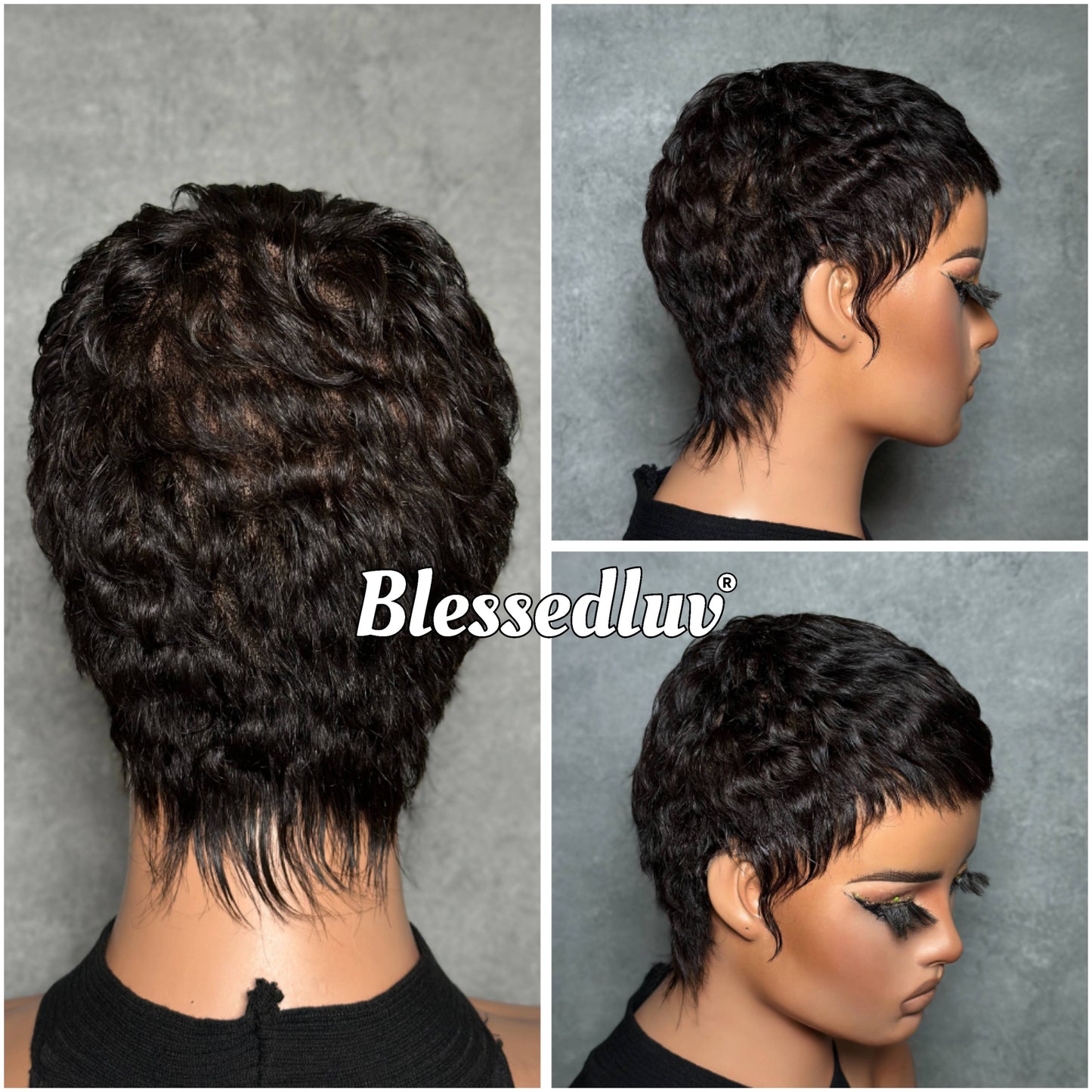 Jada – Pixie Cut Glueless Full Lace Wig, Ready to Wear-Blessedluv.com-Brazilianweave.com