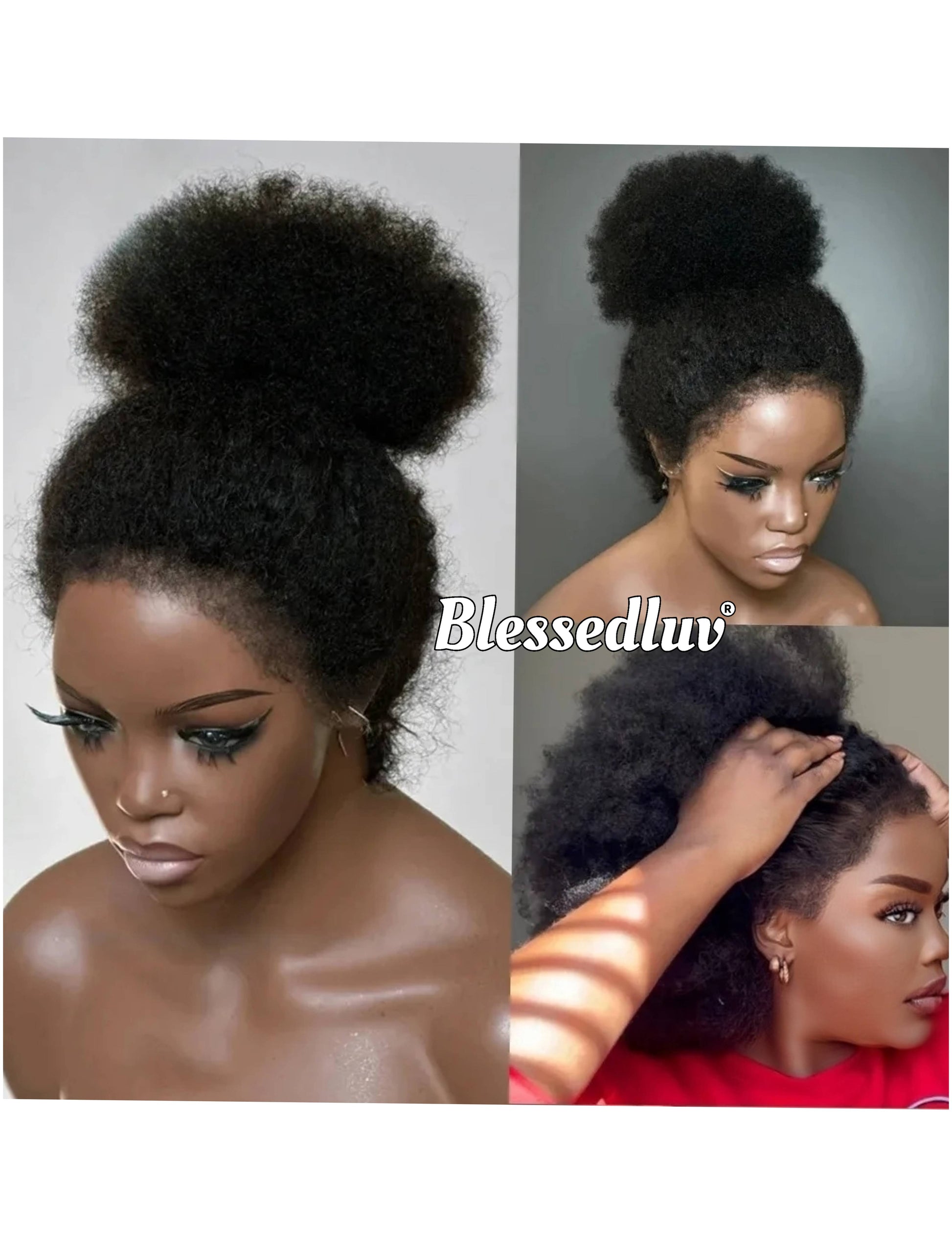 Gracie - 4c Texture Ventilated Kinky Wig-Blessedluv.com-Brazilianweave.com