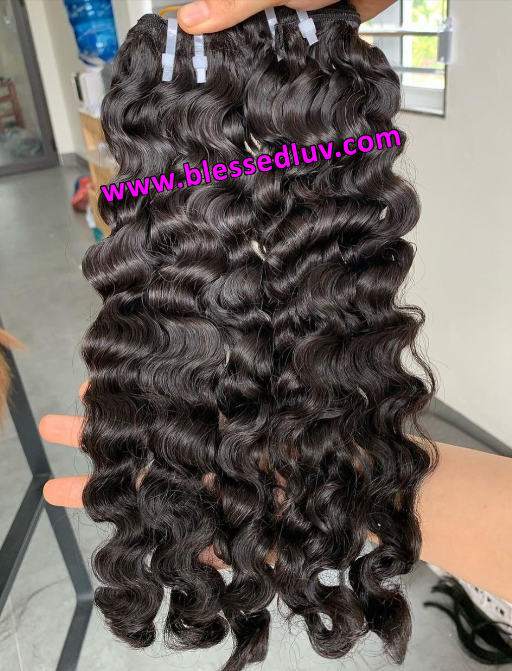 Donor Hair 1 - Luxury Burmese Curly Super Double Drawn - Last 5 Years+ -SALE-Hair Extensions-www.blessedluv.com-Brazilianweave.com