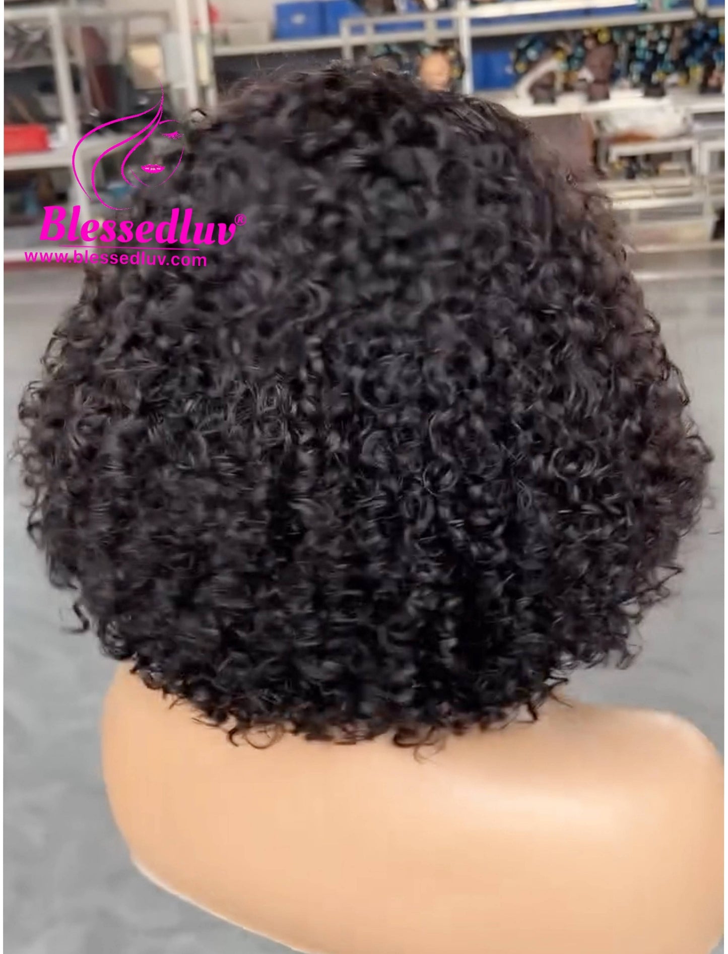 Vivian Lagos Hairline HD Lace Frontal Curly Bob Wig-Wig-www.blessedluv.com-Brazilianweave.com