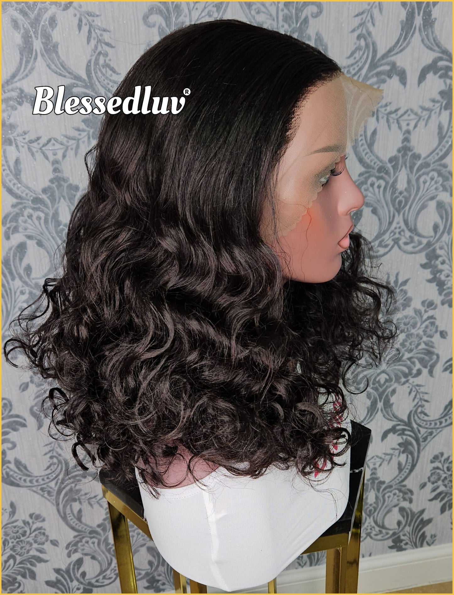 Abi – Yaki Curly Human Blend Synthetic Lace Wig-Wig-Blessedluv.com-Brazilianweave.com