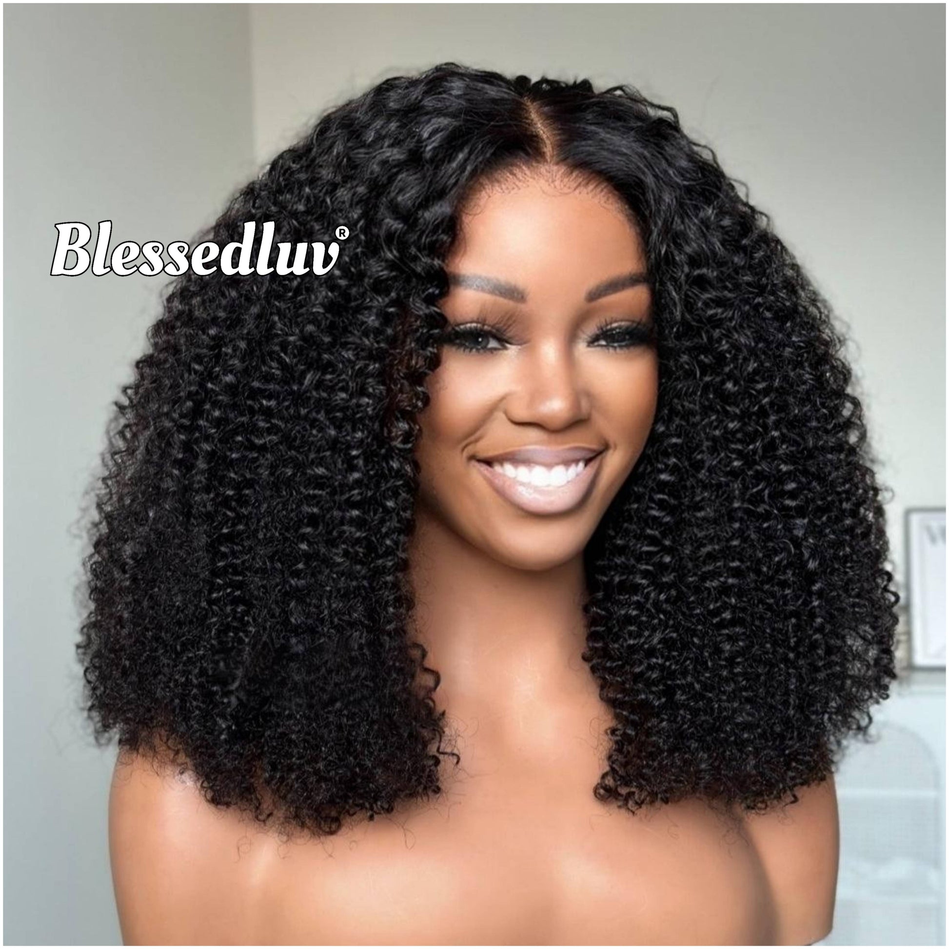 Joy - Kinky Texture Ventilated Glueless Wig-Blessedluv.com-Brazilianweave.com