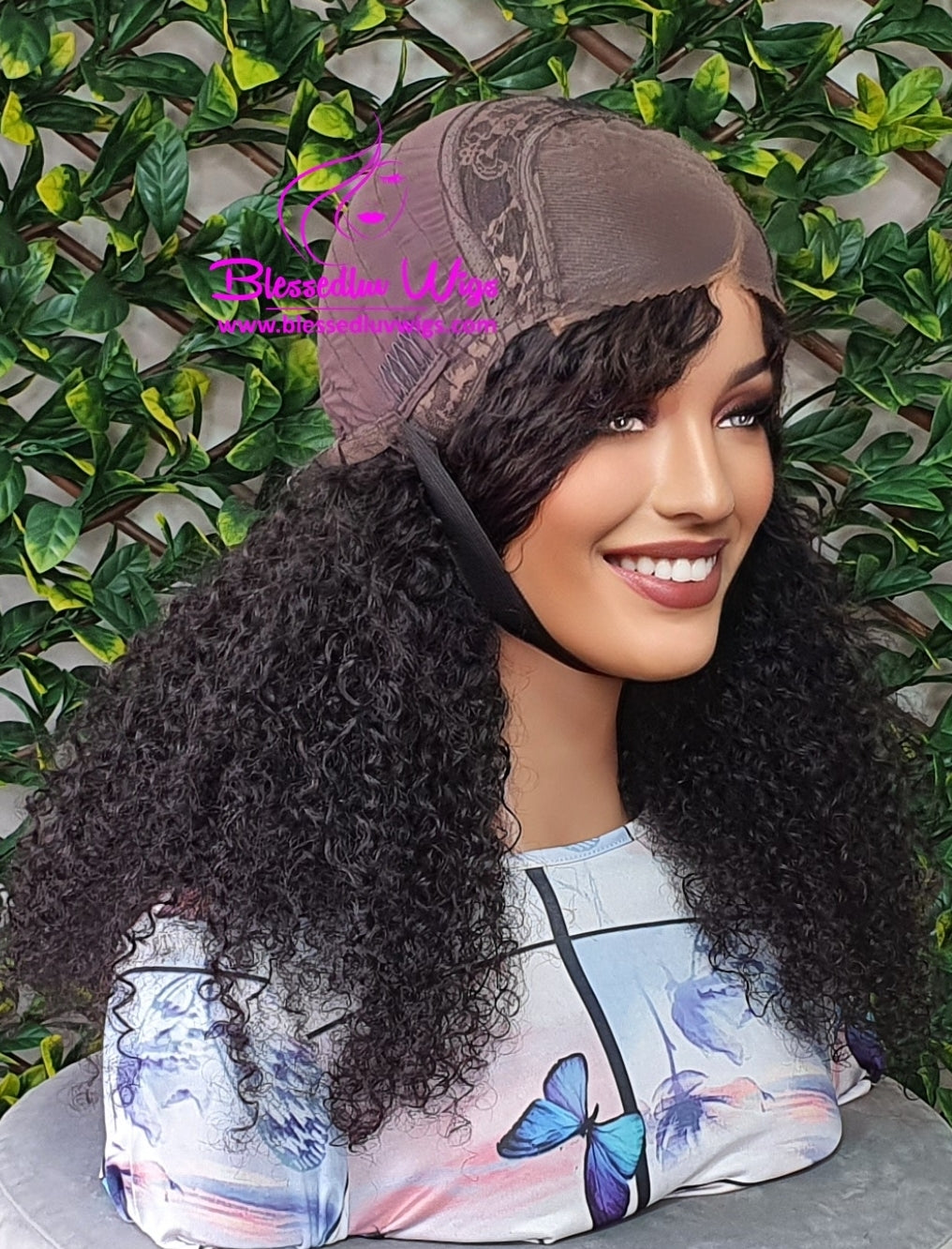 Peyton - Tight Curls Lace Closure Wig- Small Cap Sale-Wig-Blessedluv.com-Brazilianweave.com