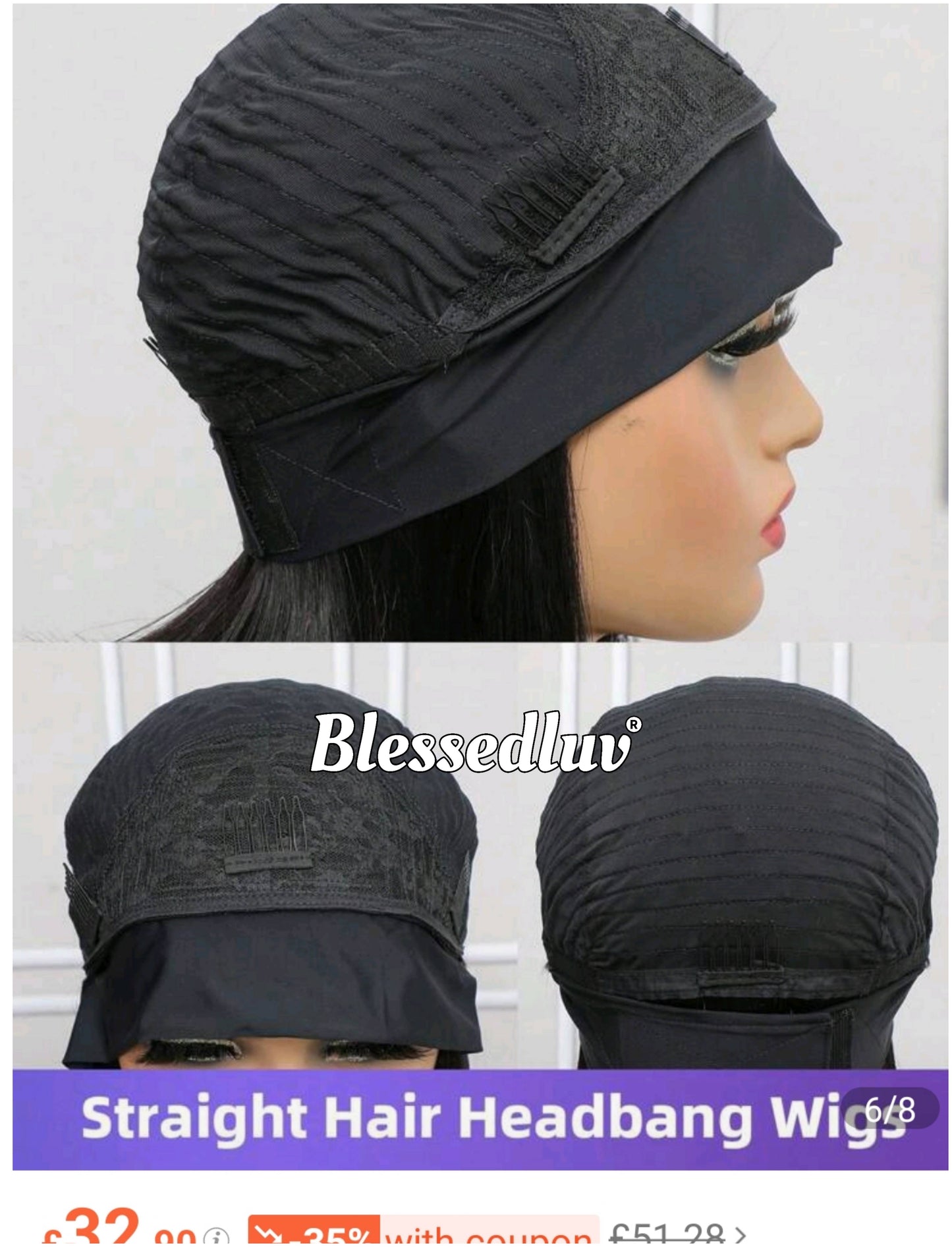 Abby 3-in-1 Wig Straight & Glueless Frontal- Wear & Go-Blessedluv.com-Brazilianweave.com