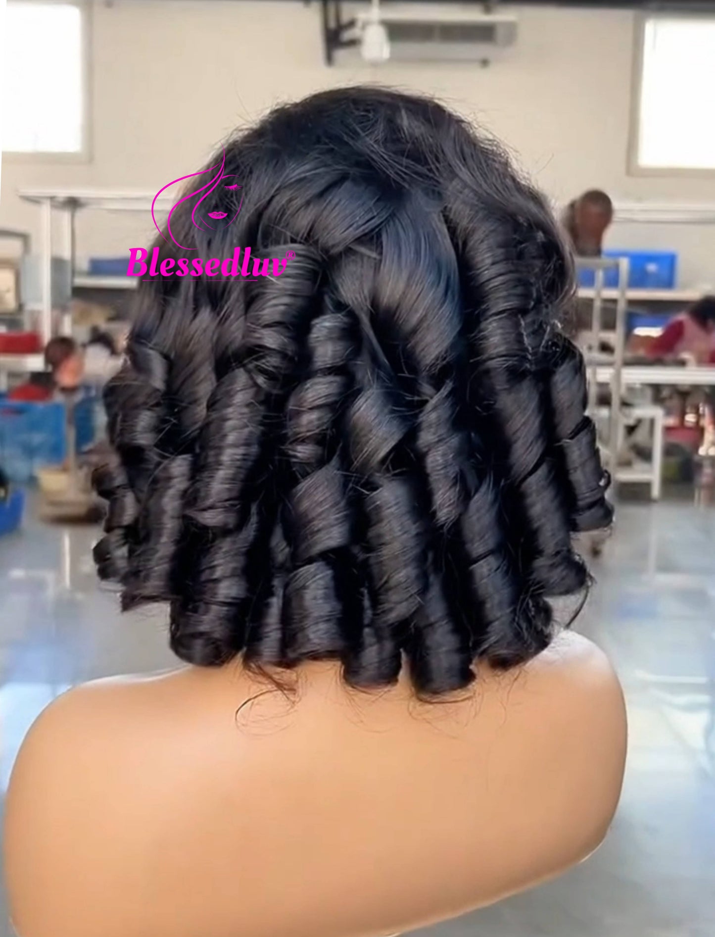 Alice - HD Lace Frontal Wig- Bouncy Curls-Wig-Blessedluv.com-Brazilianweave.com