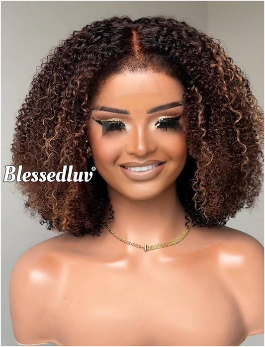 Mercy - Curly Texture Ventilated Kinky Wig-Blessedluv.com-Brazilianweave.com