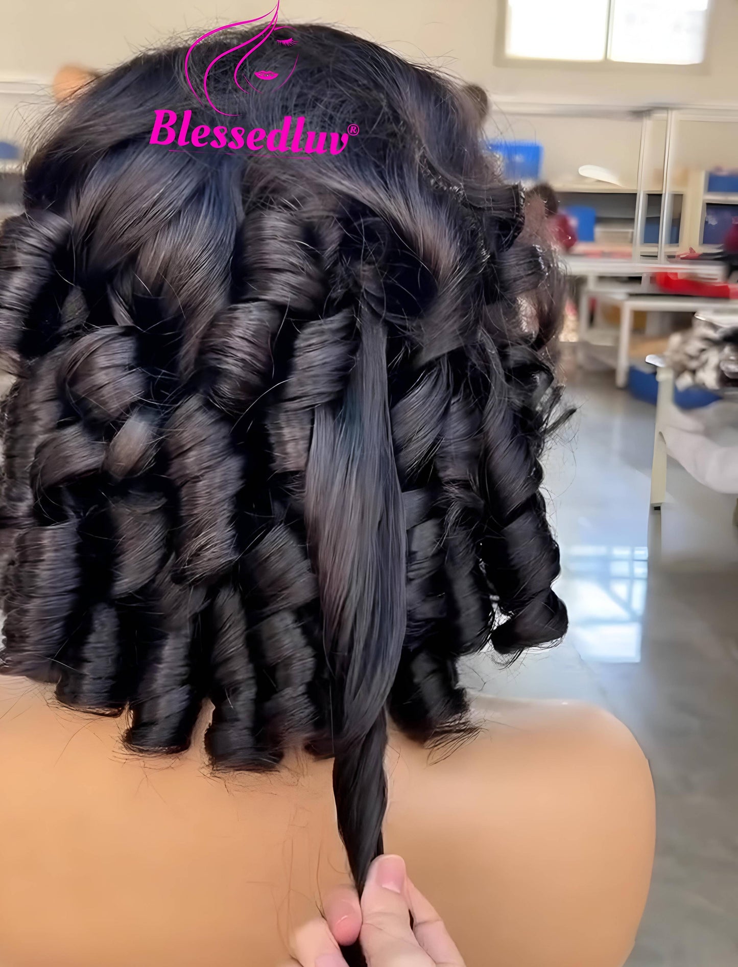 Alice - HD Lace Frontal Wig- Bouncy Curls-Wig-Blessedluv.com-Brazilianweave.com