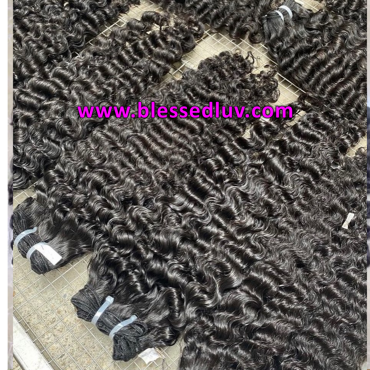 Donor Hair 1 - Luxury Burmese Curly Super Double Drawn - Last 5 Years+ -SALE-Hair Extensions-www.blessedluv.com-Brazilianweave.com