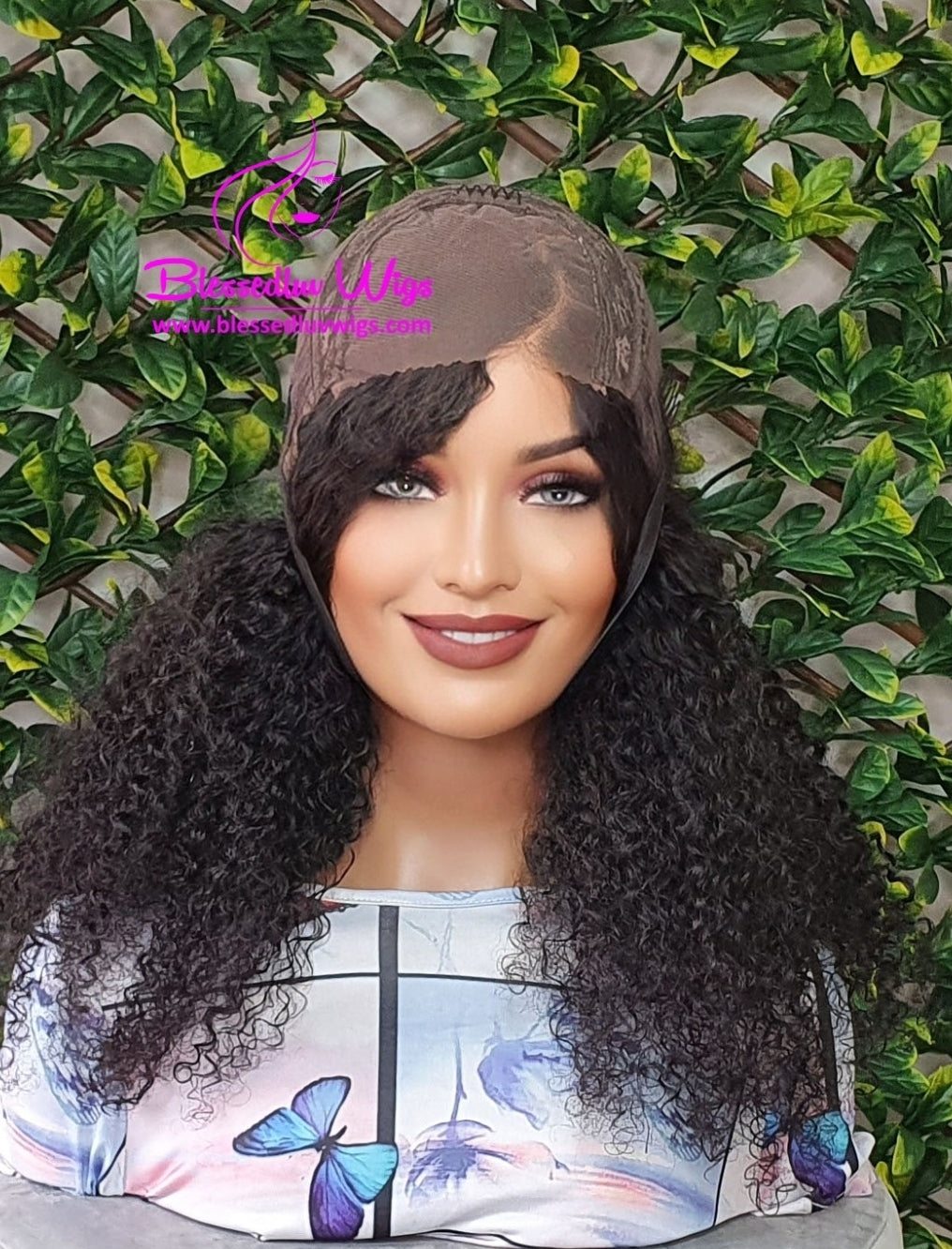 Peyton - Tight Curls Lace Closure Wig- Small Cap Sale-Wig-Blessedluv.com-Brazilianweave.com