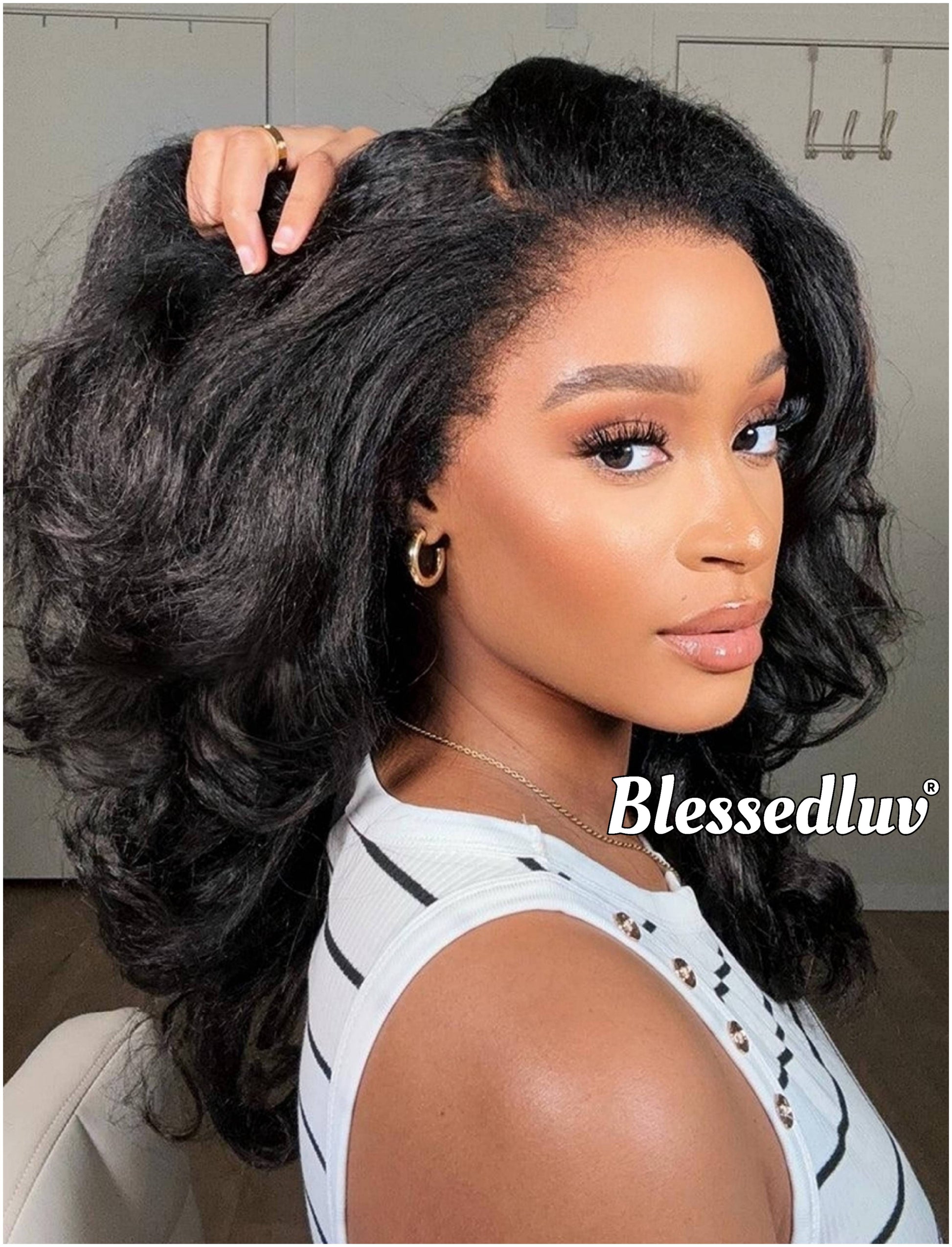 Abiola - 4c Texture Ventilated Kinky Wig-Blessedluv.com-Brazilianweave.com