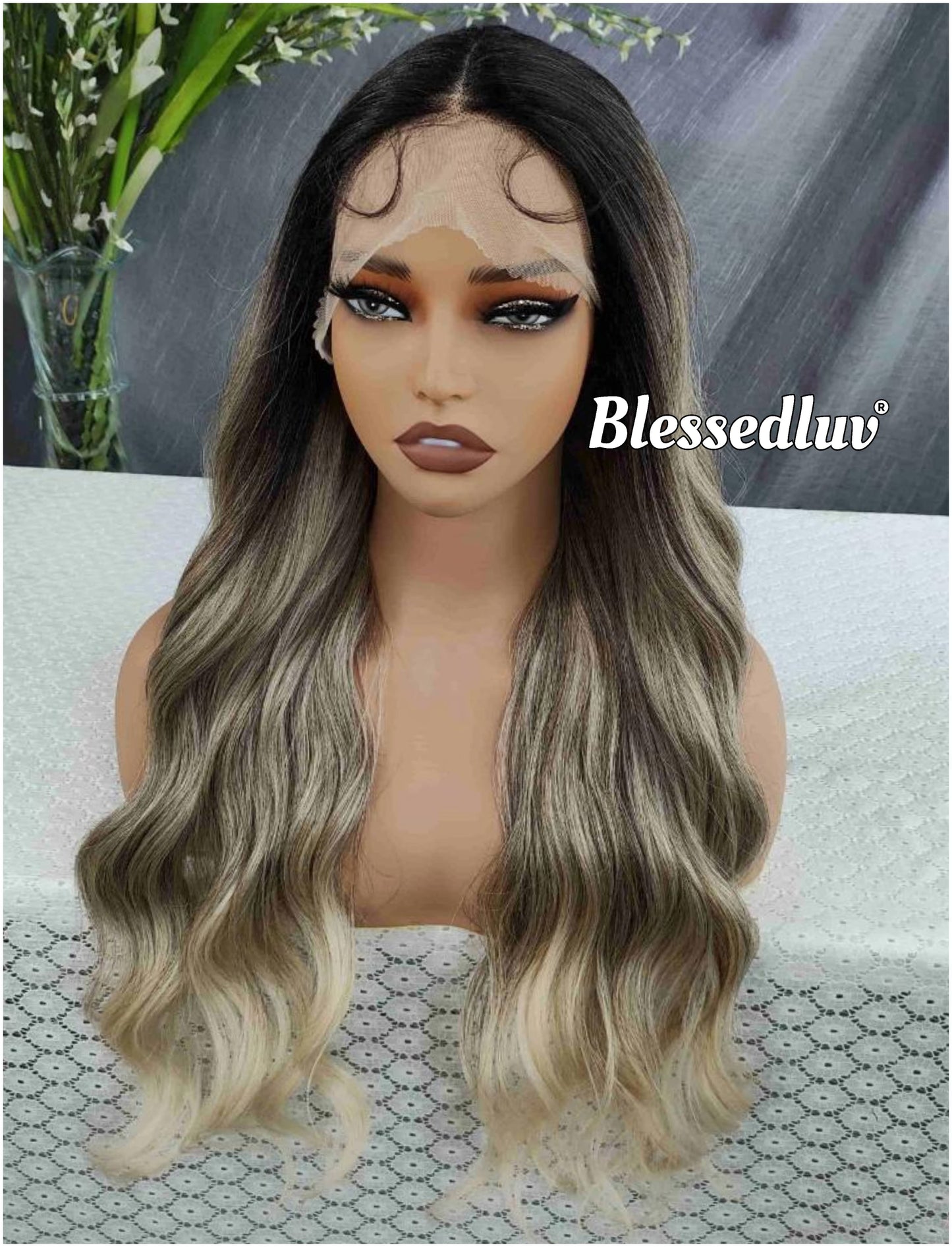 Lacey – Premium Human Hair Blend Wig-Wig-Blessedluv.com-Brazilianweave.com
