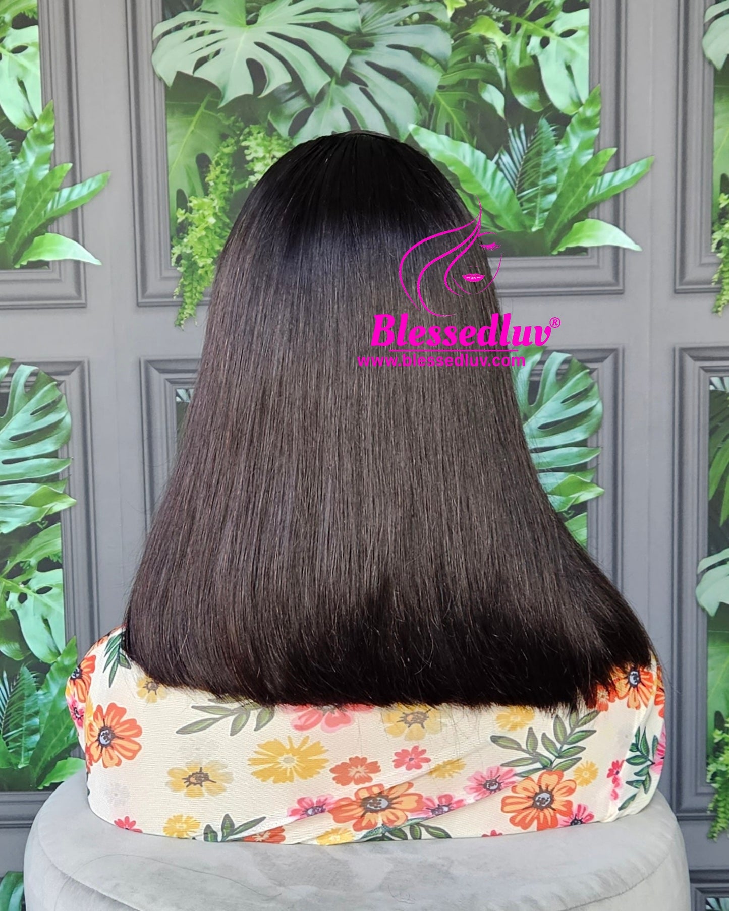 Spain - Luxury Raw Hair - Double Drawn Closure Bob Wig-WIG-www.blessedluv.com-Brazilianweave.com