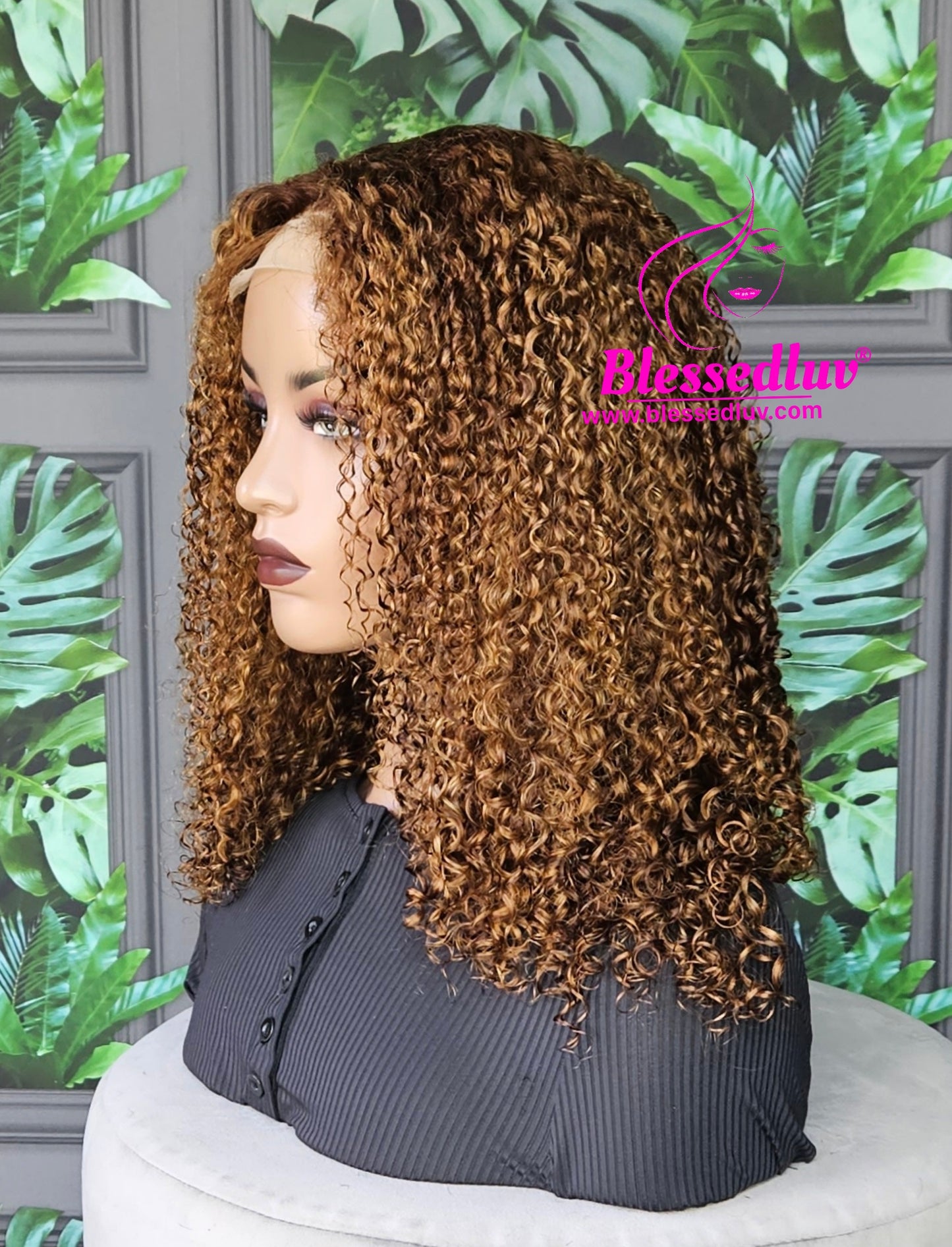 London - Luxury Curly Balayage Lace Closure Wig - Center Parting-WIG-www.blessedluv.com-Brazilianweave.com