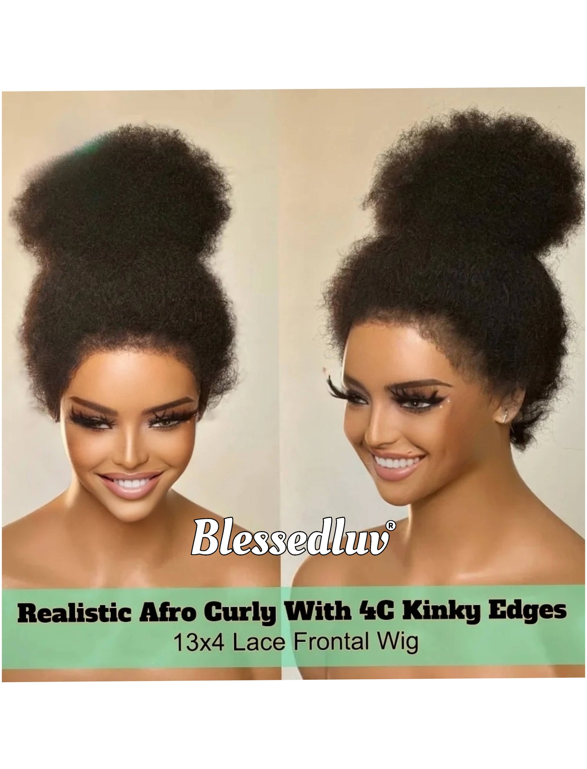 Gracie - 4c Texture Ventilated Kinky Wig-Blessedluv.com-Brazilianweave.com