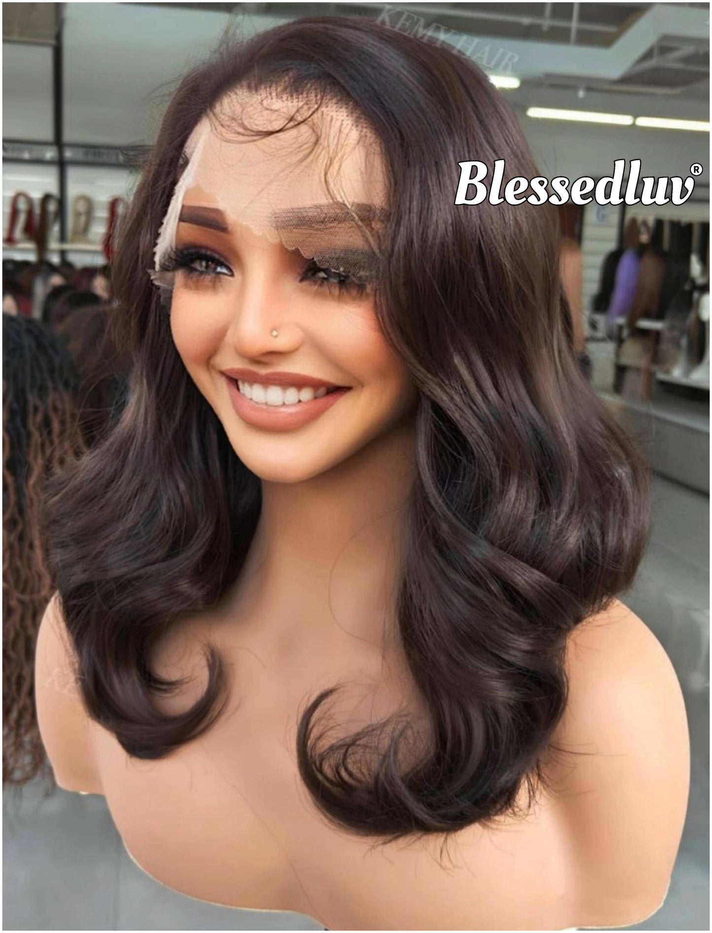 Charlotte – 13x6 Premium Human Hair Blend Wig-Wig-Blessedluv.com-Brazilianweave.com