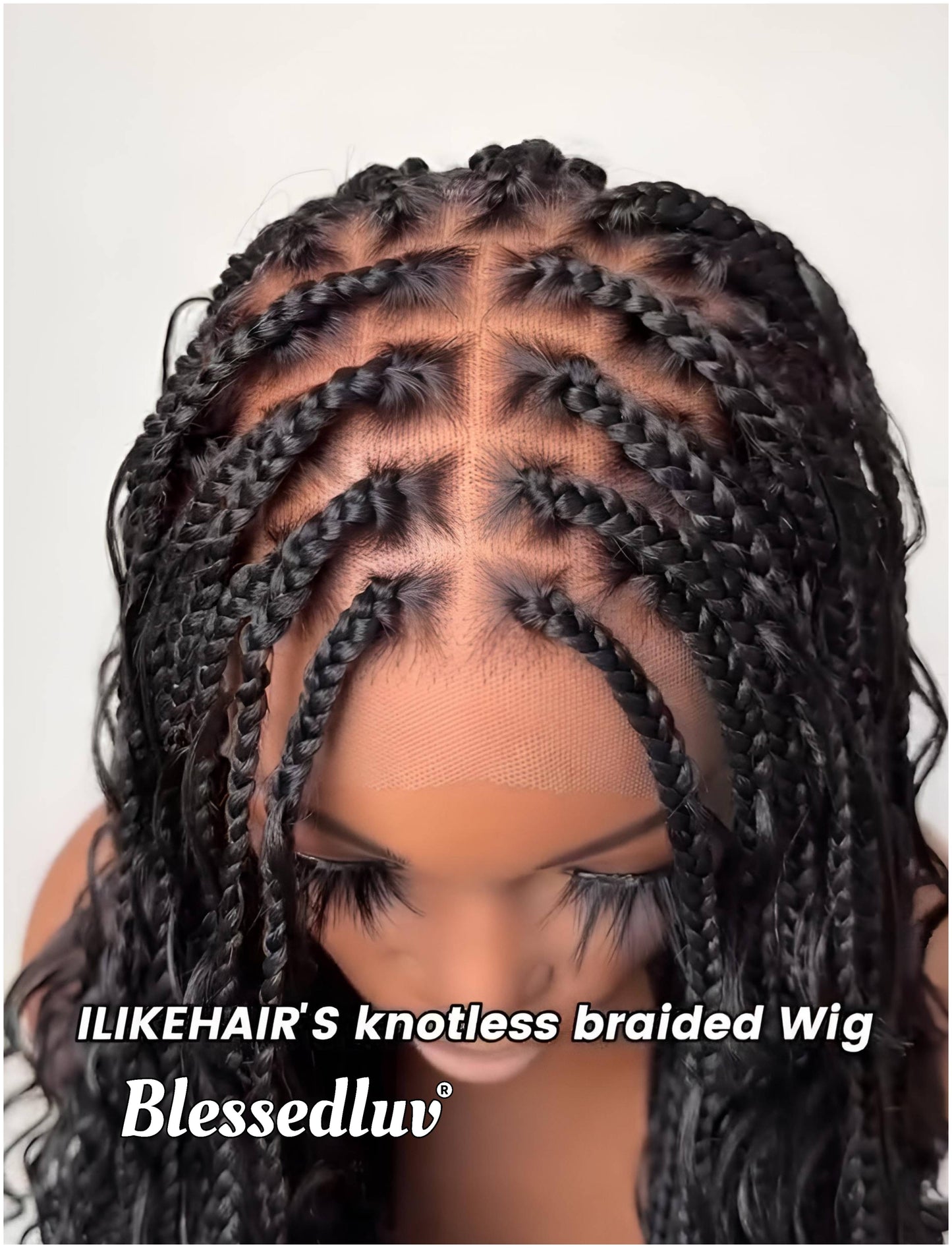 Fola- Boho Knotless Braids Full Lace HD Wig – Adjustable Drawstring Fit-Wig-Blessedluv.com-Brazilianweave.com