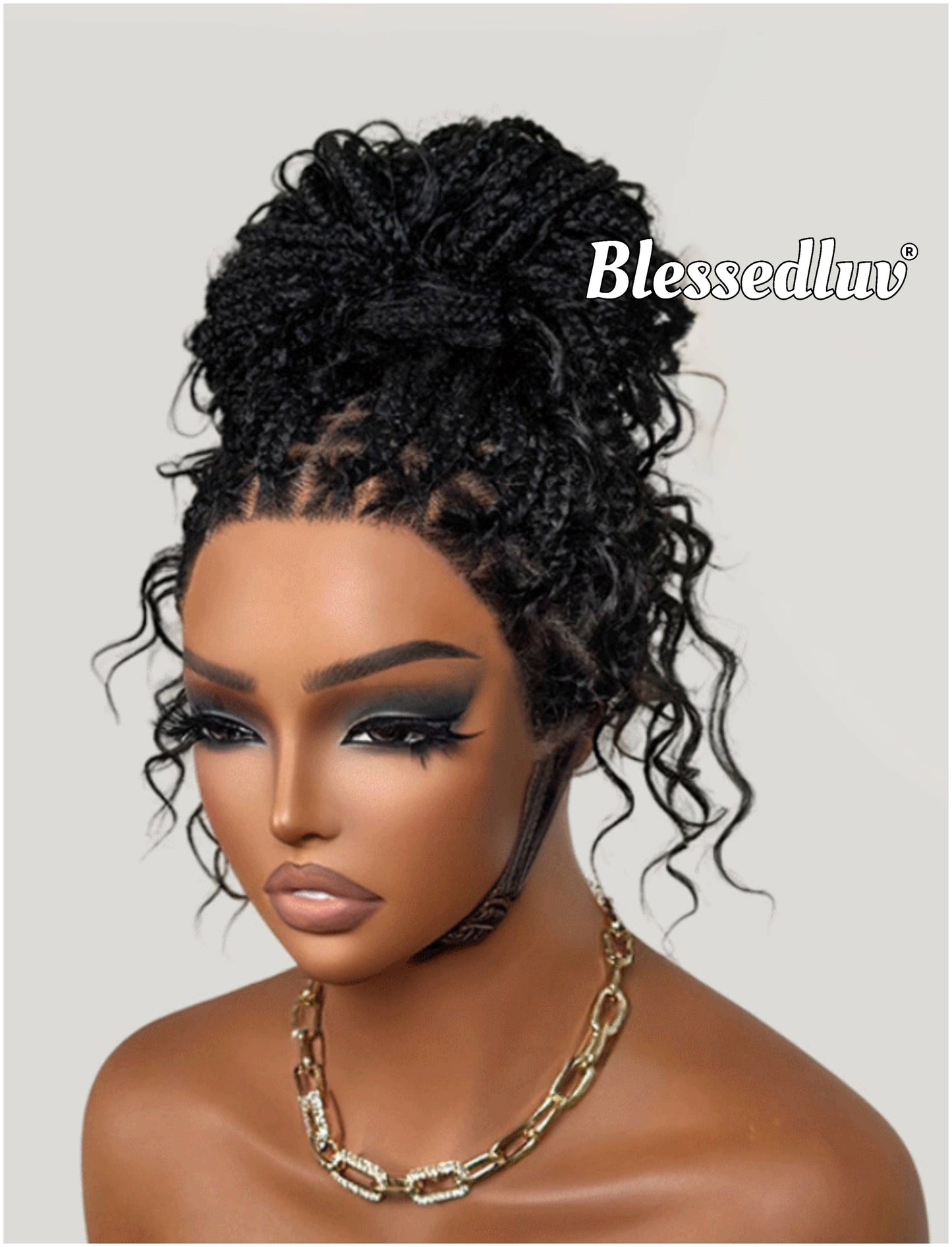 Fola- Boho Knotless Braids Full Lace HD Wig – Adjustable Drawstring Fit-Wig-Blessedluv.com-Brazilianweave.com