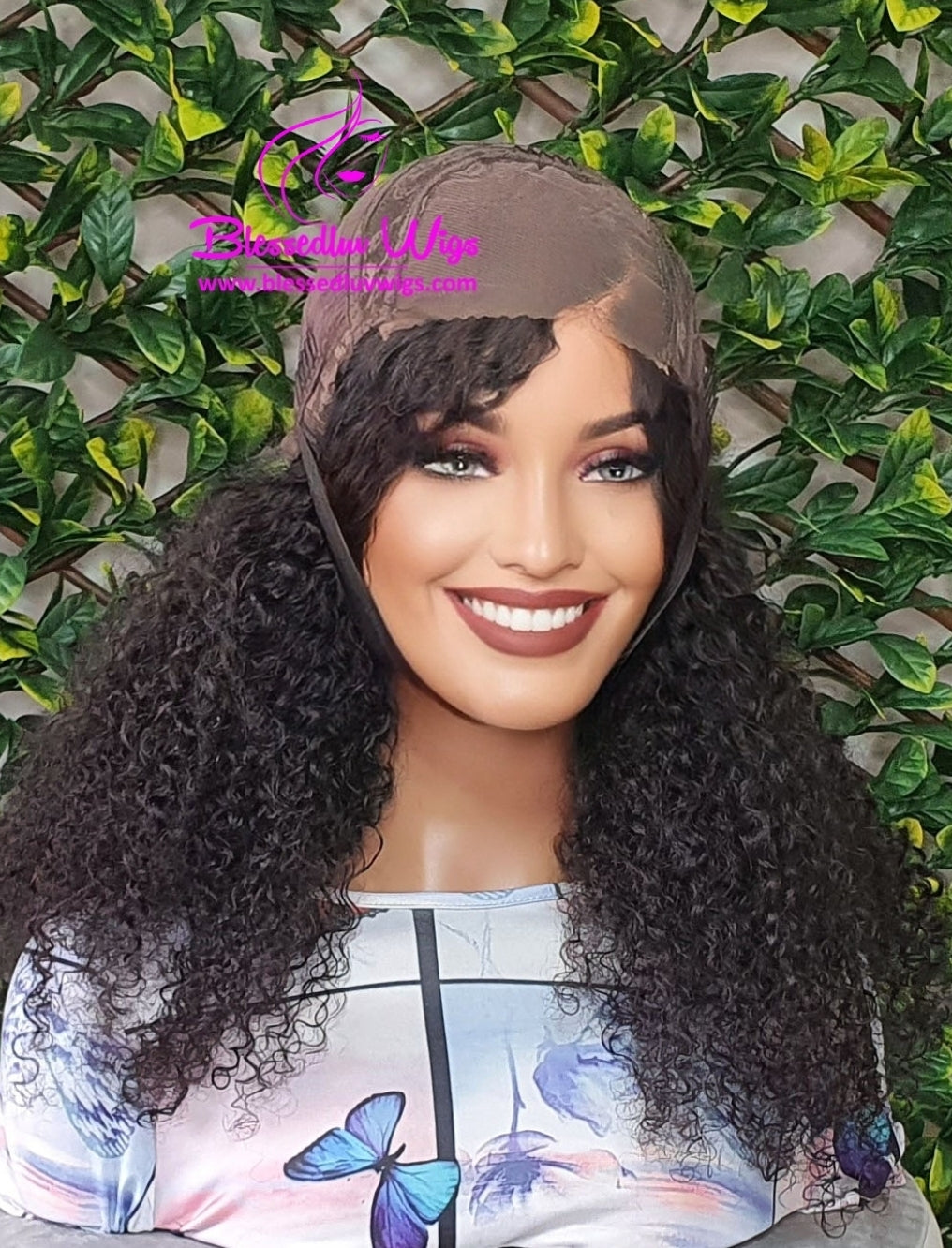 Peyton - Tight Curls Lace Closure Wig- Small Cap Sale-Wig-Blessedluv.com-Brazilianweave.com