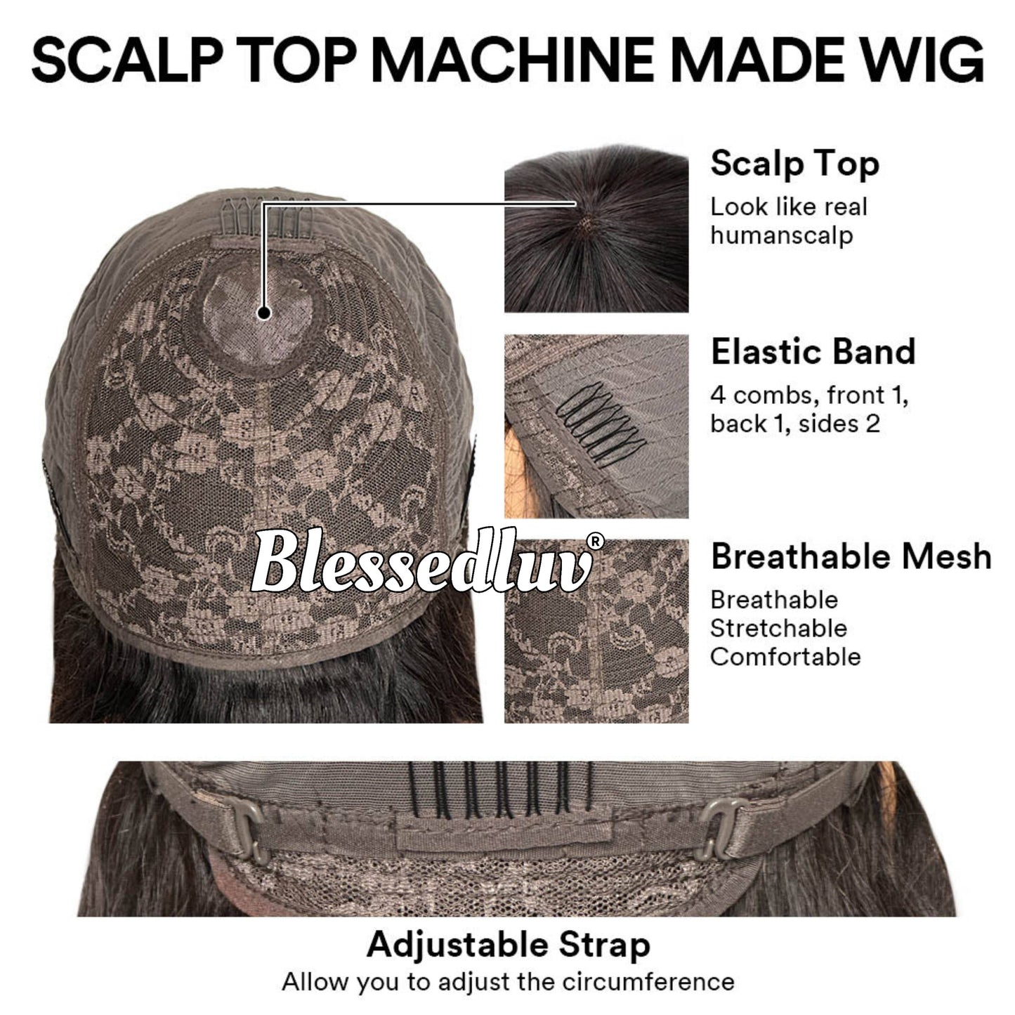 Karina – Pixie Cut No Lace Glueless, Ready to Wear-Blessedluv.com-Brazilianweave.com