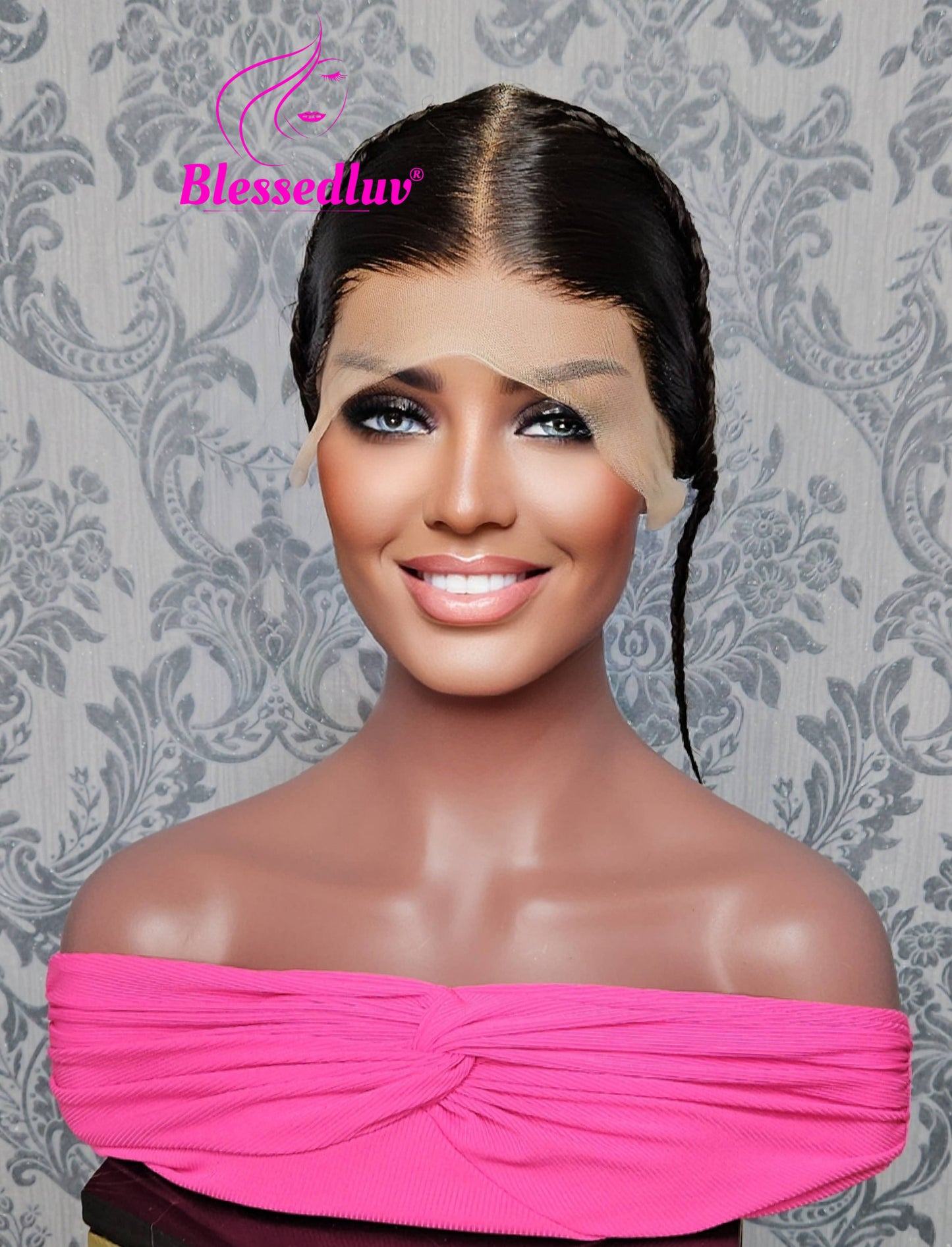 Glueless Frontal- Center Parting SALE-Blessedluv.com-Brazilianweave.com