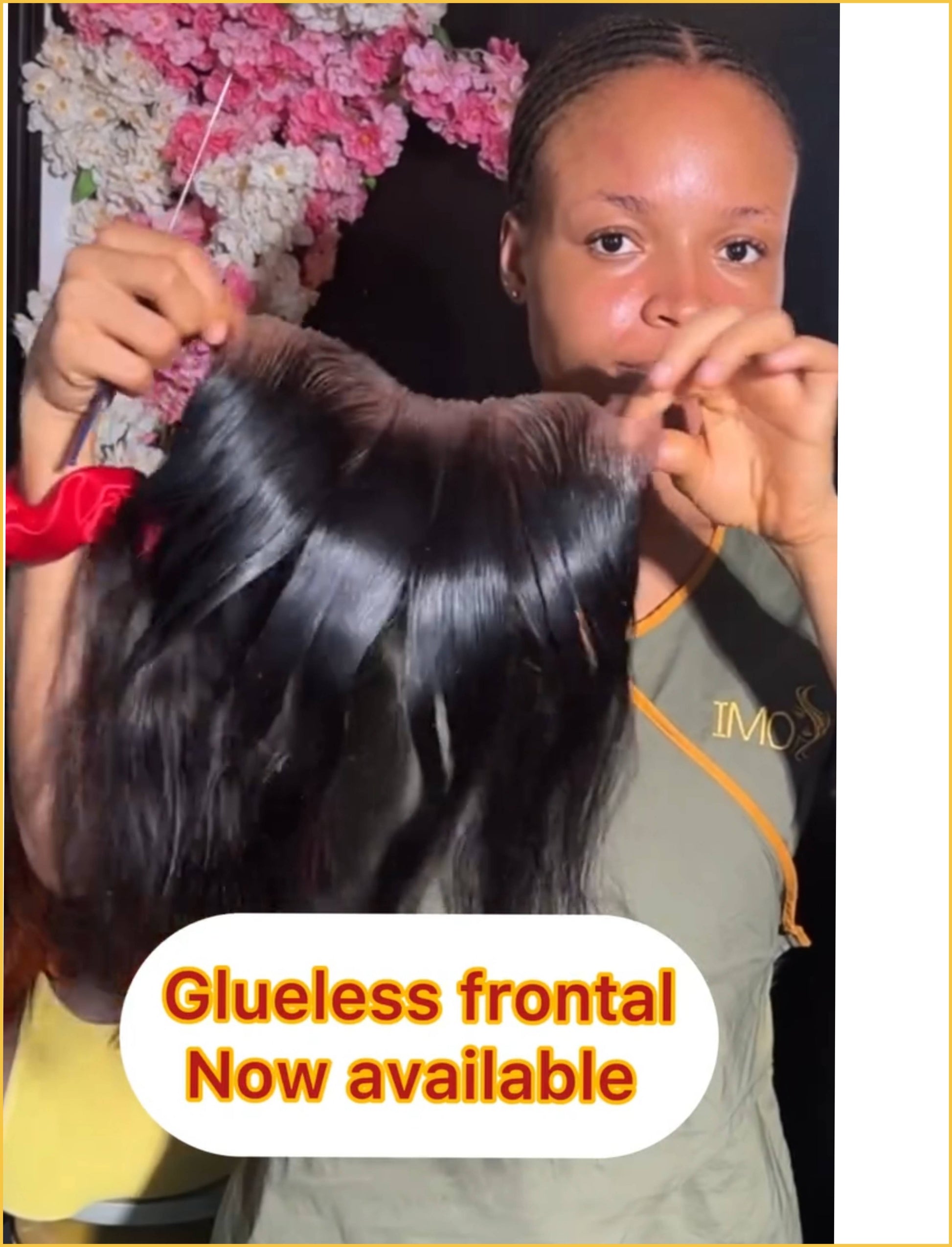 Glueless Frontal Band - With Lagos Hairline Shape-Blessedluv.com-Brazilianweave.com